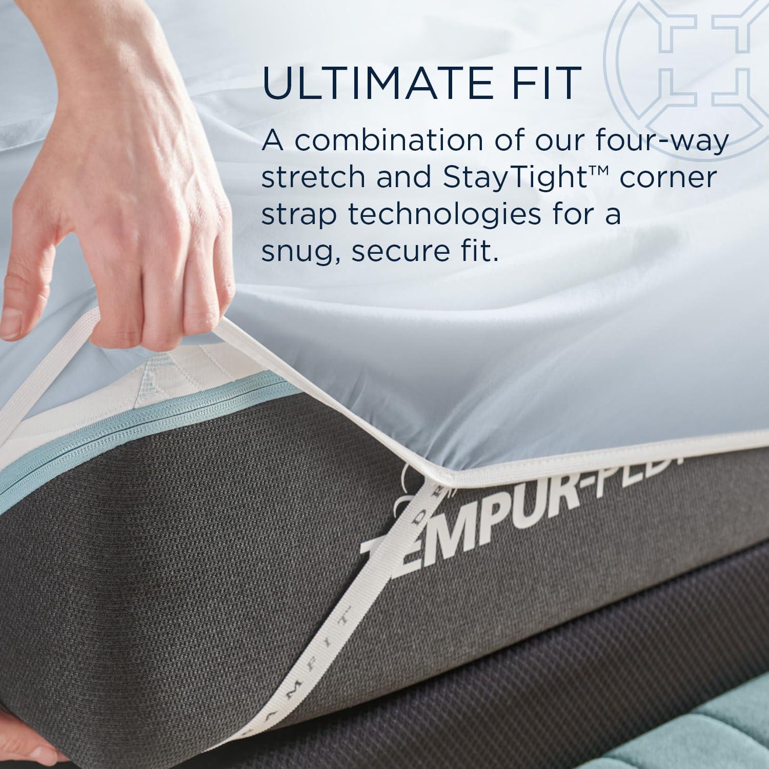 Tempur-Pedic Tempur-Classic Cotton Sheet Set, Sleepy Blue, Twin, Adult