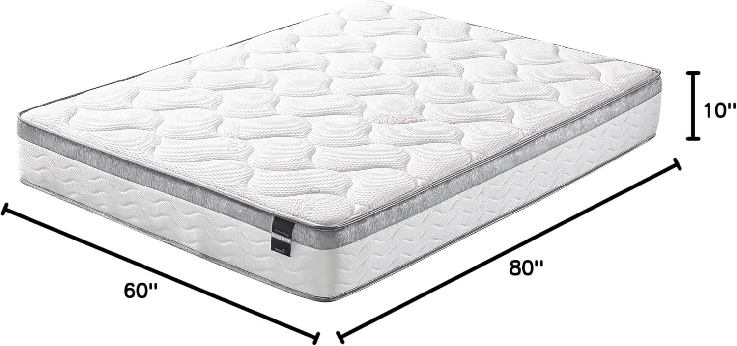 Queen Size Eurotop Innerspring Mattress with Memory Foam