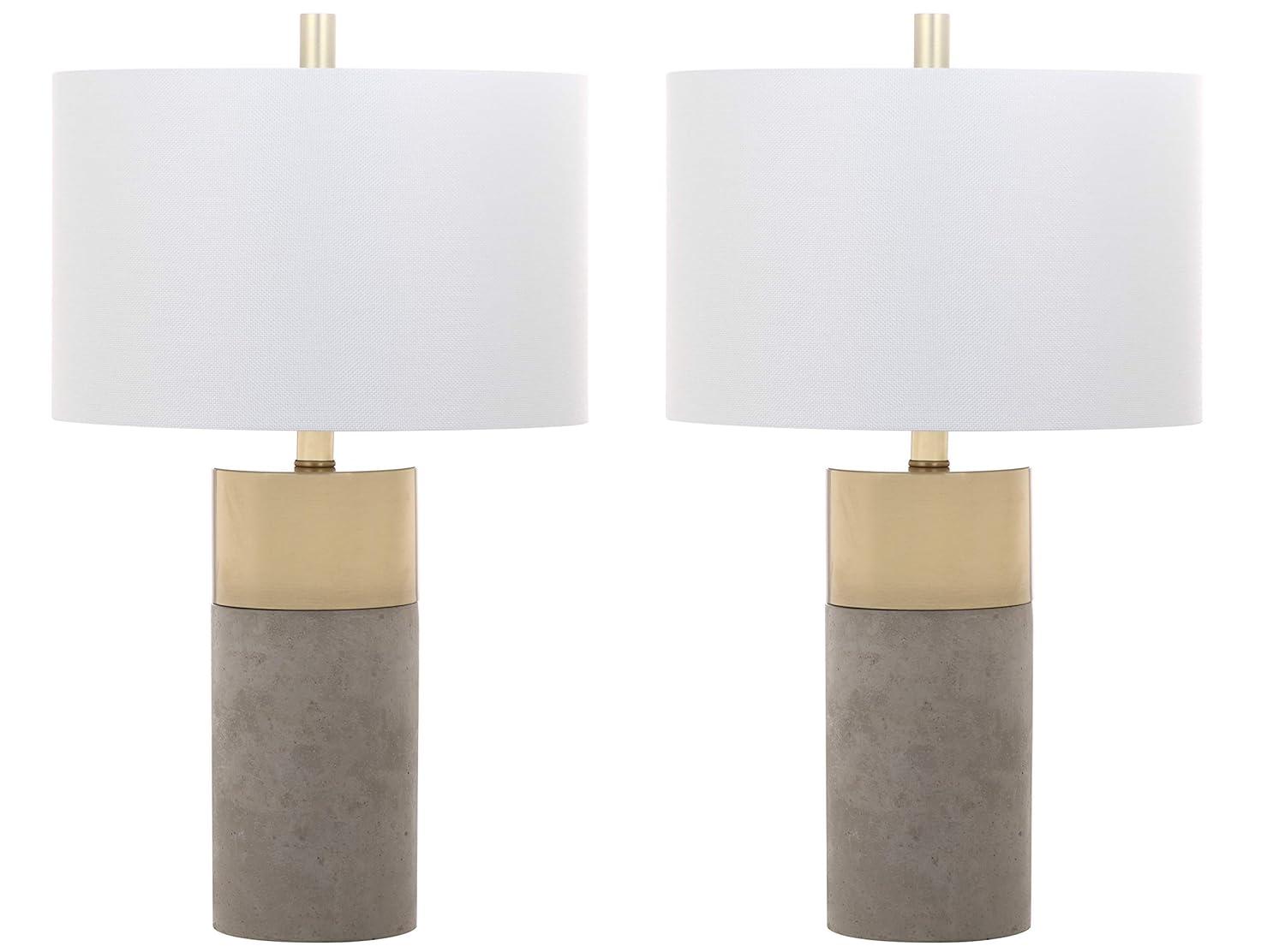 Everly Quinn Mildner Concrete Table Lamp (Set of 2)