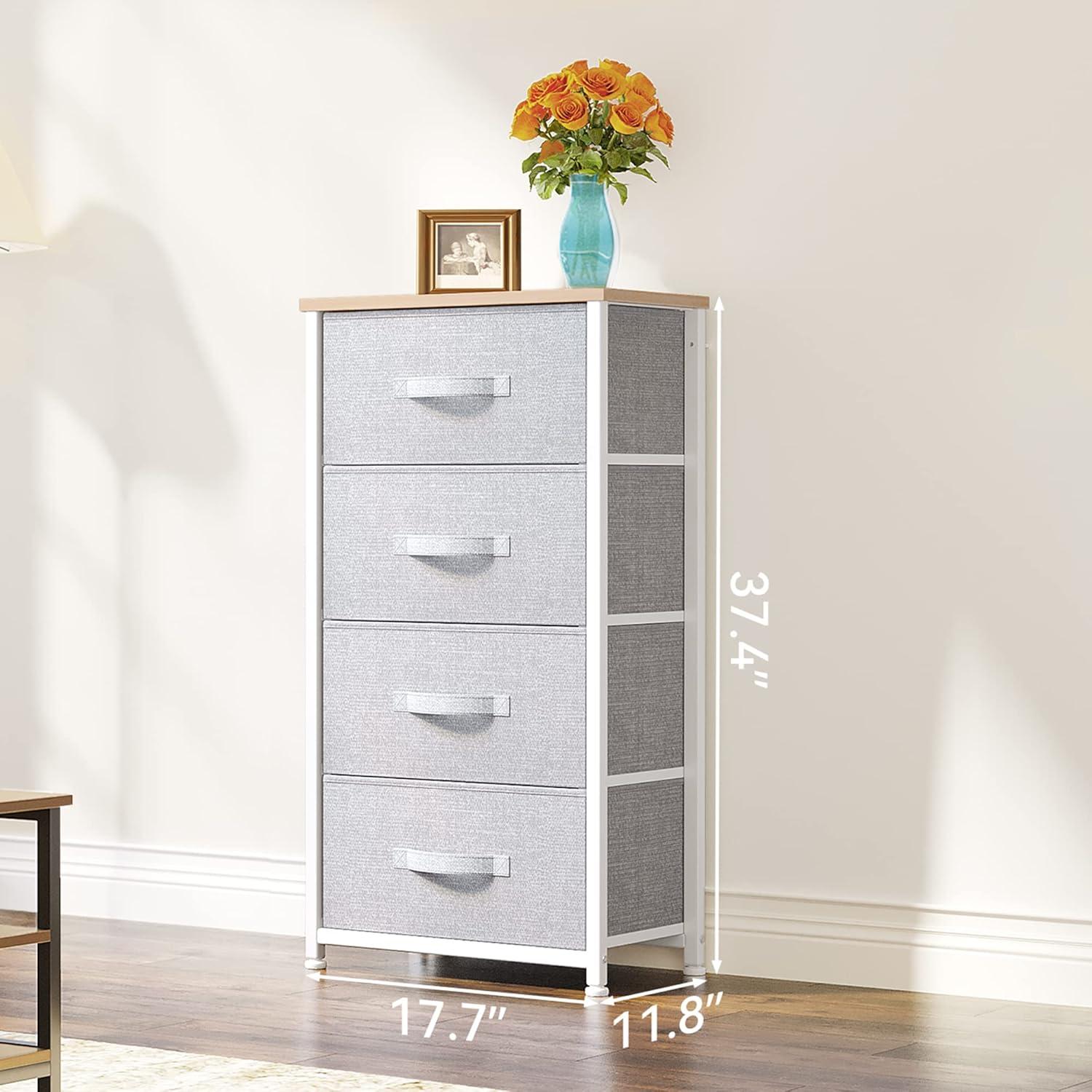 YITAHOME 8 Drawers Dresser - Fabric Storage Tower, Organizer Unit for Room, Living Room & Closets - Sturdy Steel Frame, Easy Pull Fabric Bins & Wooden Top