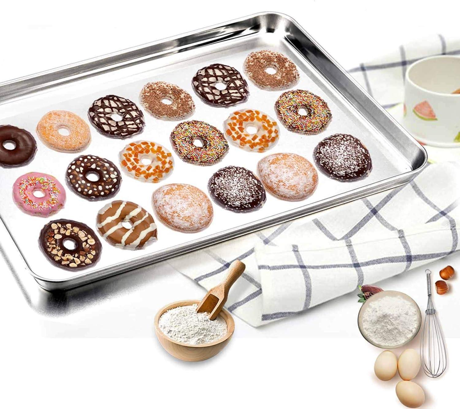 Stainless Steel Non-stick 4-Piece Cookie Sheet Set