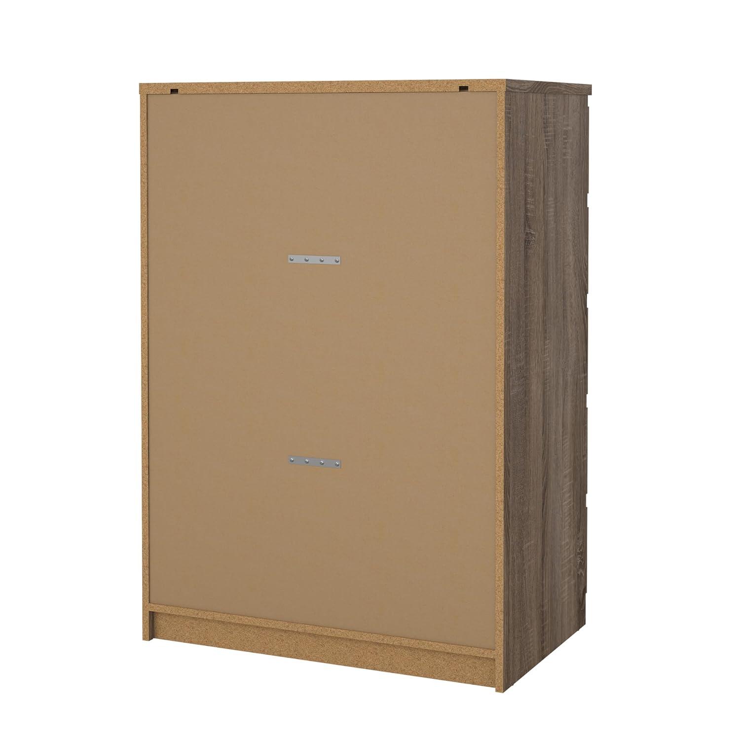 Wood Scottsdale 5 Drawer Chest in Truffle Gray-Tvilum
