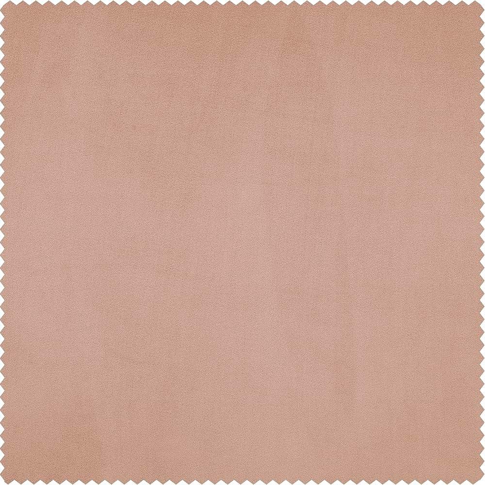 HPD Half Price Drapes Heritage Plush Velvet Curtains 108 Inches Long Room Darkening Curtains for Bedroom & Living Room 50W x 108L, (1 Panel), Peach Blossom