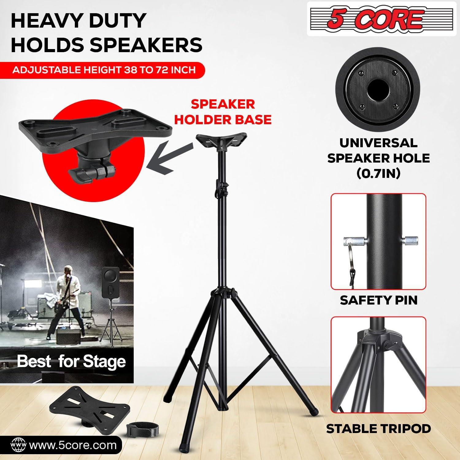 Adjustable Heavy Duty Speaker Stands Tripod