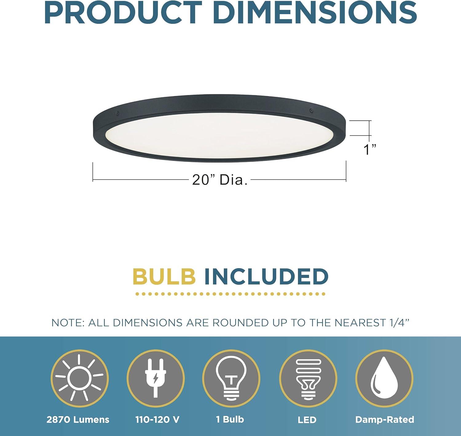 Quoizel Lighting - LED Flush Mount - Outskirt - 30W 1 LED Flush Mount - 1 Inch