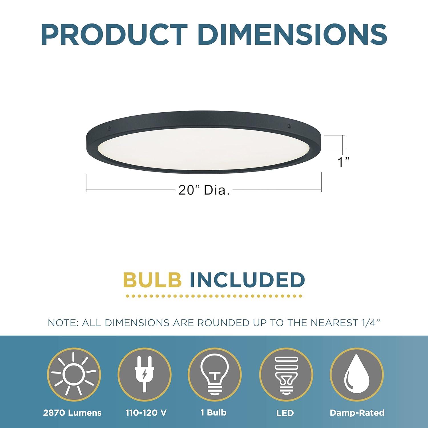 Quoizel Lighting Outskirts 1 - Light Flush Mount in  Oil Rubbed Bronze