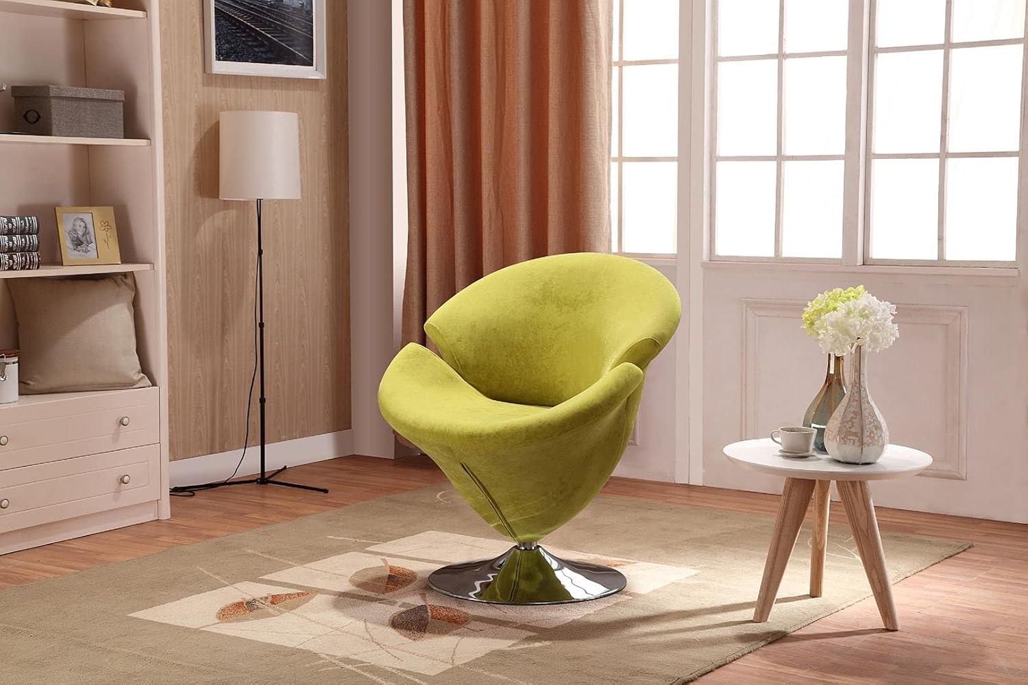 Everly Quinn Aanayah Velvet Swivel Barrel Chair