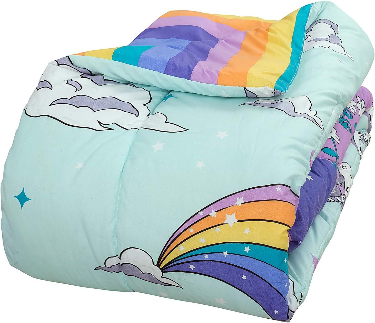 Magical Unicorn Twin Microfiber Reversible Bed in a Bag Set