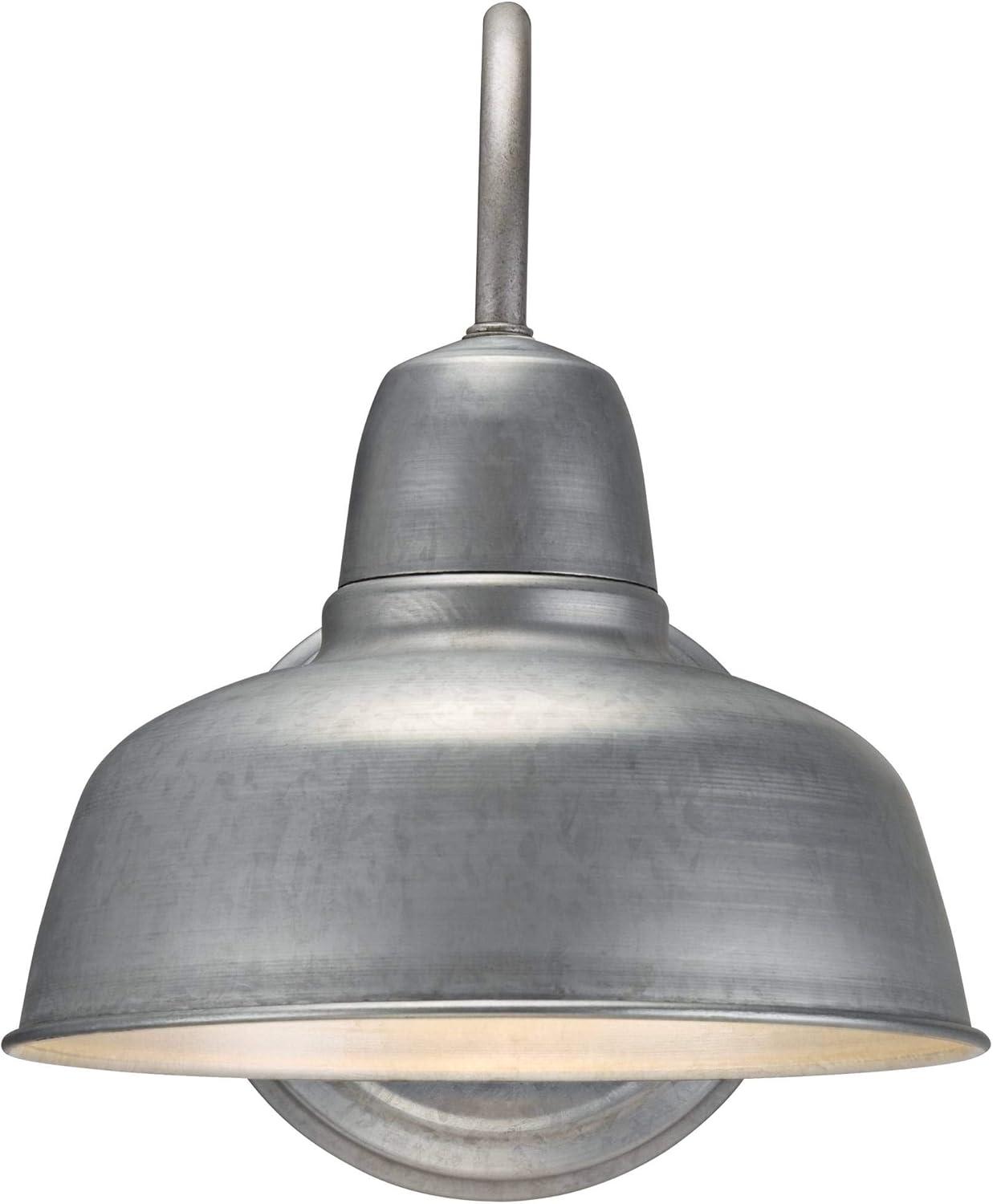 John Timberland Urban Barn 11 1/4" de Alto Galvanizado Luz de Pared Interior-exterior