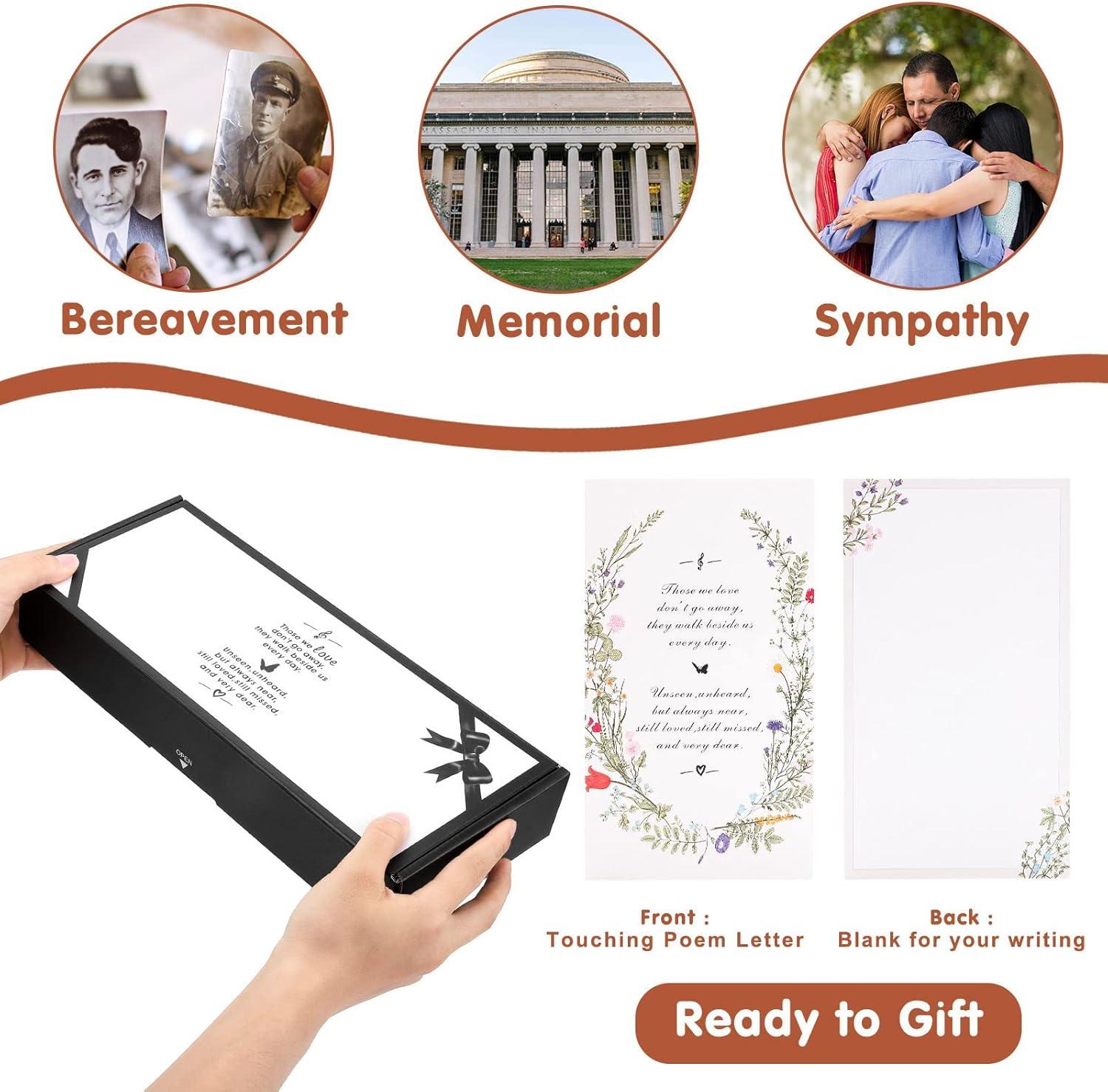 Sympathy Gifts for Loss of Loved One 32" Memorial Wind Chimes for Loss of Loved One Bereavement Condolence Gifts Sympathy Windchimes Memory Wind Chime with Memorial Card