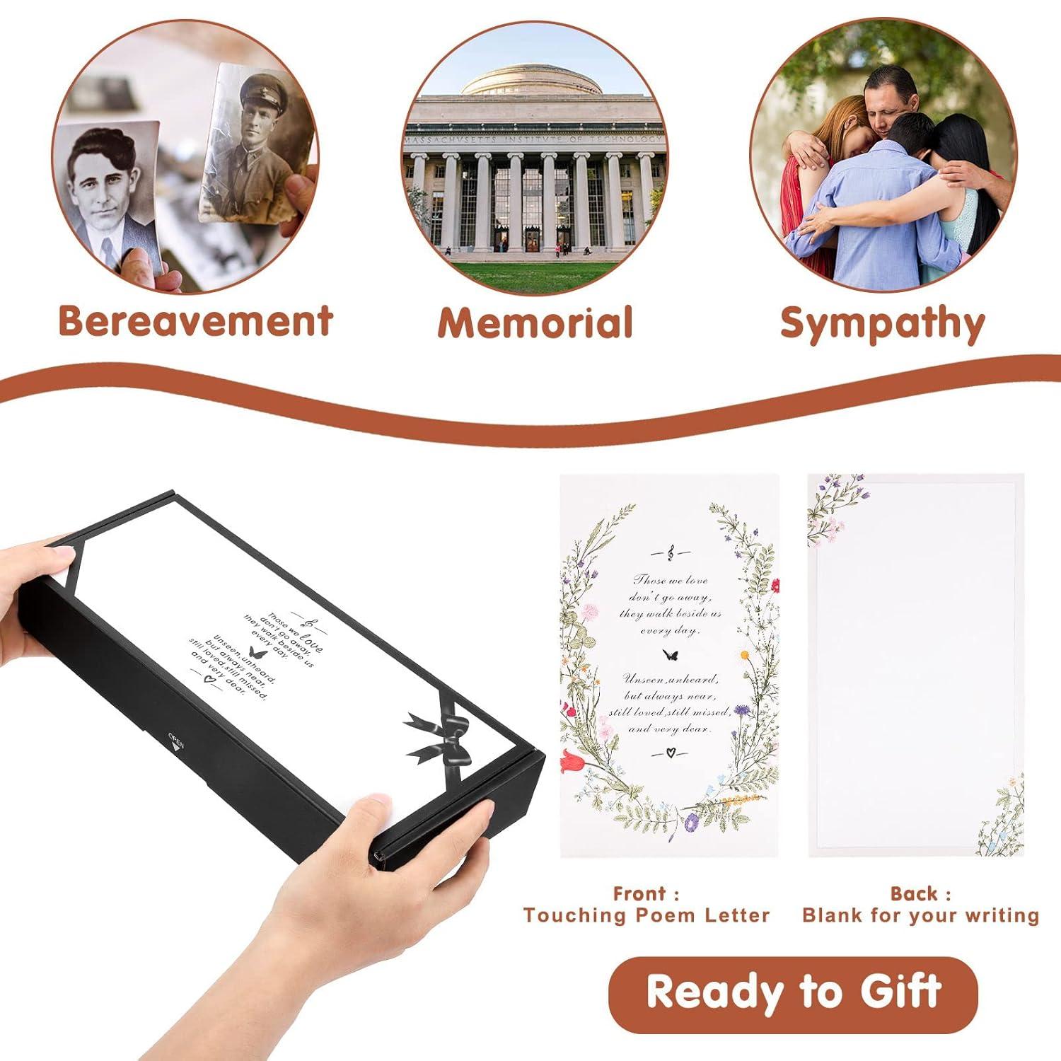 Sympathy Gifts for Loss of Loved One 32" Memorial Wind Chimes for Loss of Loved One Bereavement Condolence Gifts Sympathy Windchimes Memory Wind Chime with Memorial Card