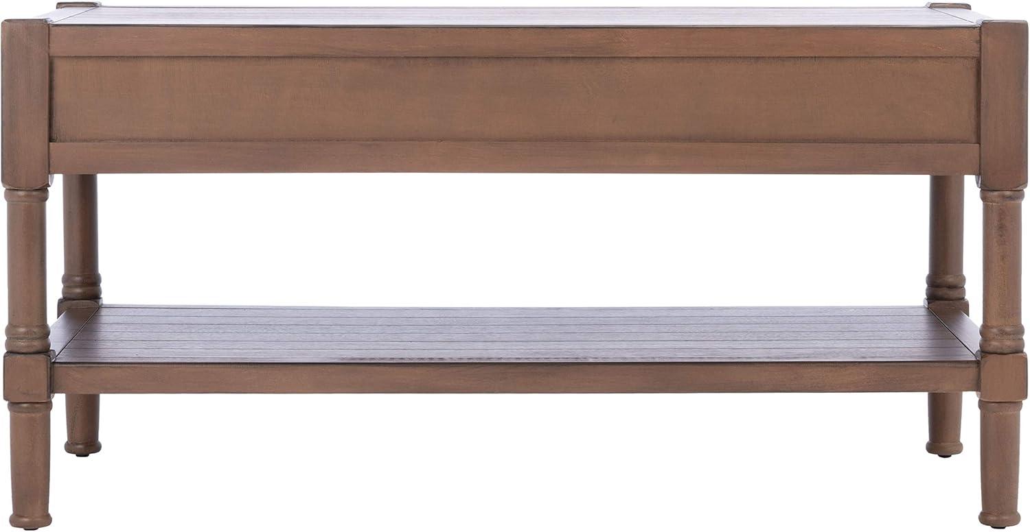 SAFAVIEH Filbert Solid 2 Drawer Coffee Table, Brown