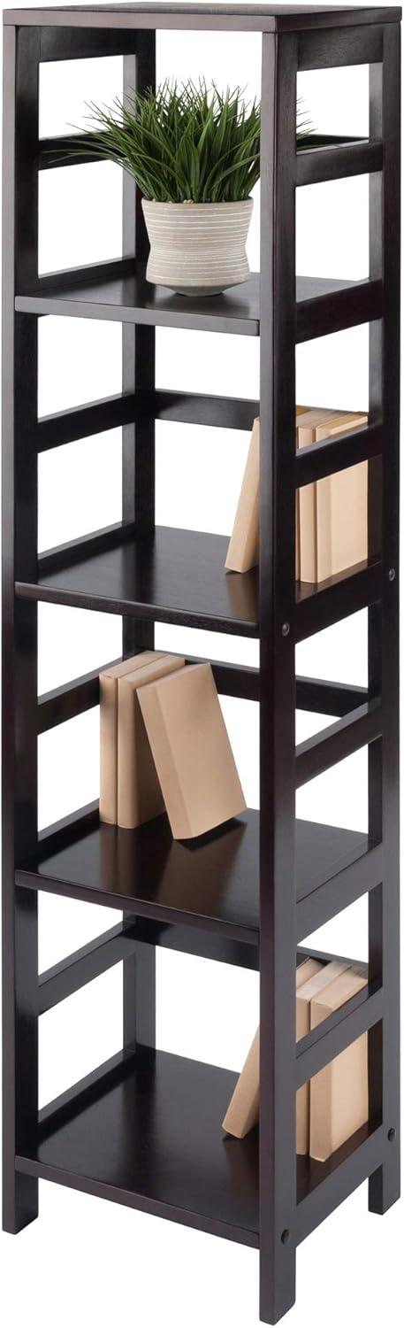 55" 4 Section Narrow Bookshelf Espresso - Winsome