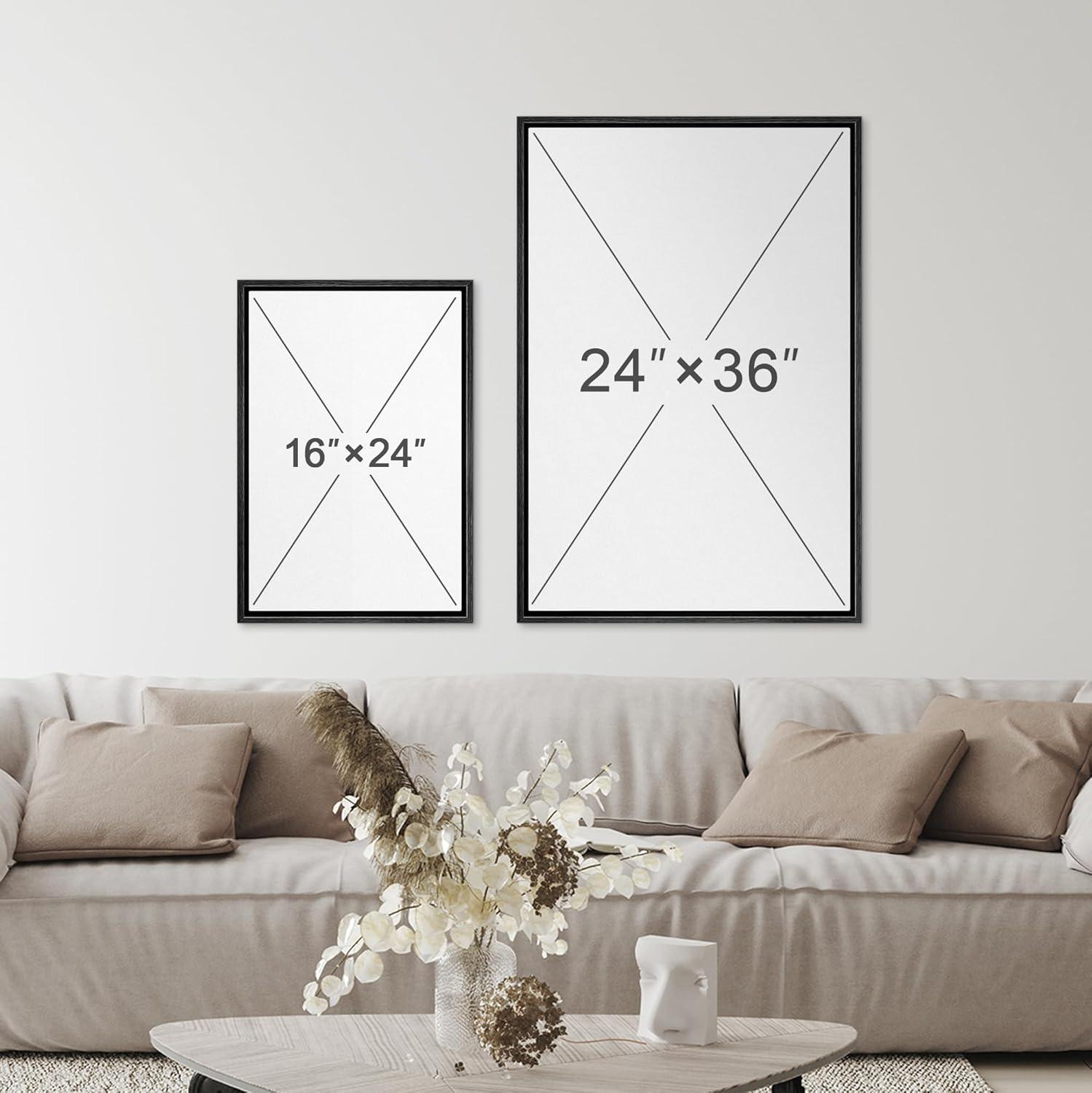 IDEA4WALL Tropical Palm " Vintage Film Grain Beach & Palm Tree Floral Plants Photography Modern Art Rustic "