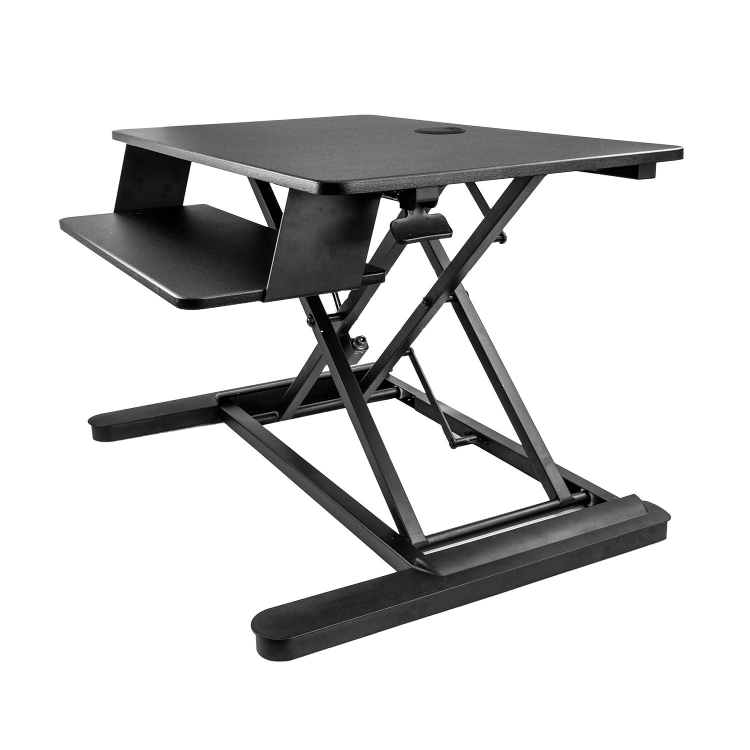 StarTech.com ARMSTSLG Sit Stand Desk Converter - For two Monitors up to 24" or One 30" Monitor - 35" Work Surface - Stand Up Desk - Sit to Stand Desk