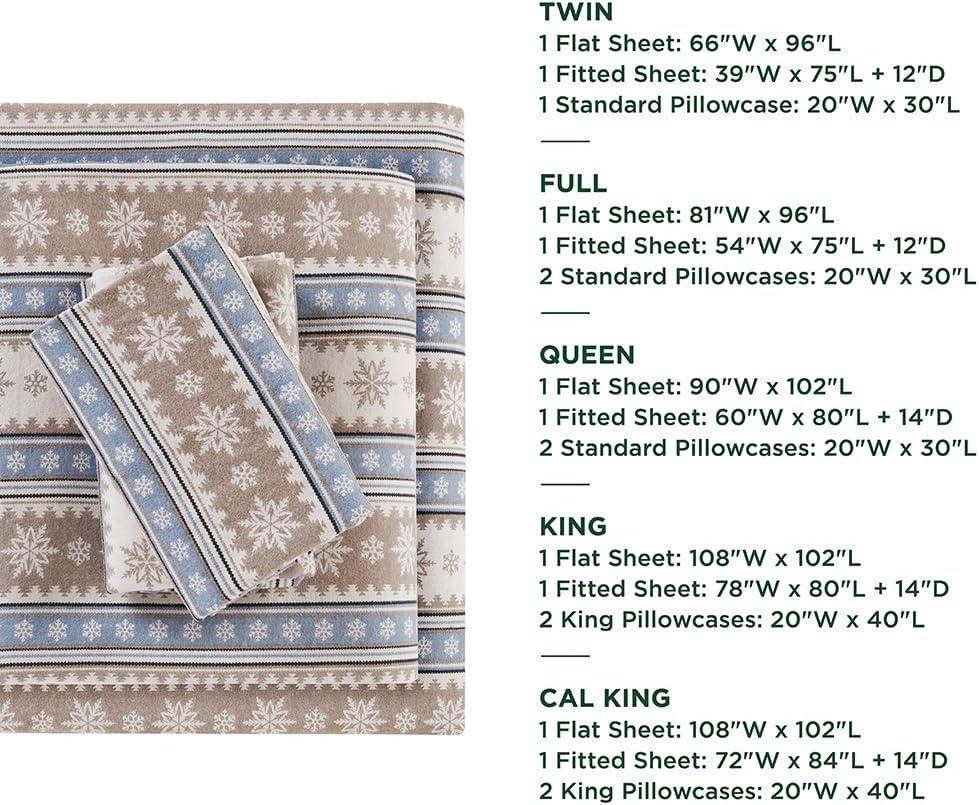 Woolrich Woolrich 100% Cotton Flannel Sheet Set