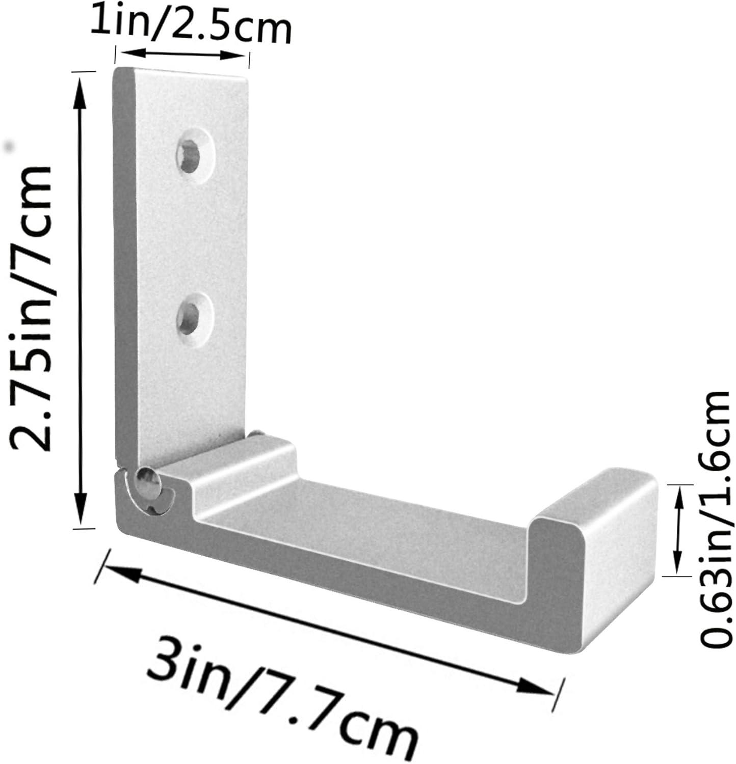 Bathroom Coat Hook Foldable Wall Hooks, 5 Wall Hooks for Hanging Coats, Towels, Gear, Rust-Resistant Aluminum Alloy Headphone Rack Hooks Wall Mounted with Screws for Hat, Bags, Eq