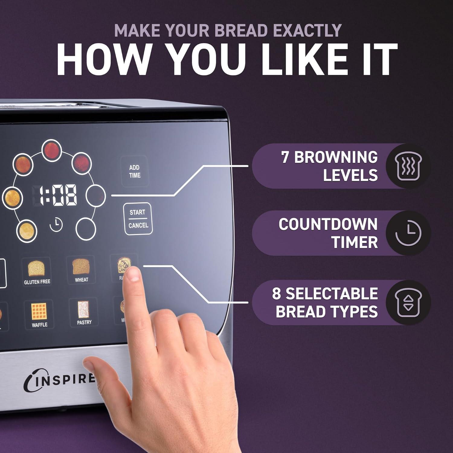 Inspirex Interactive Touchscreen Automatic Toaster