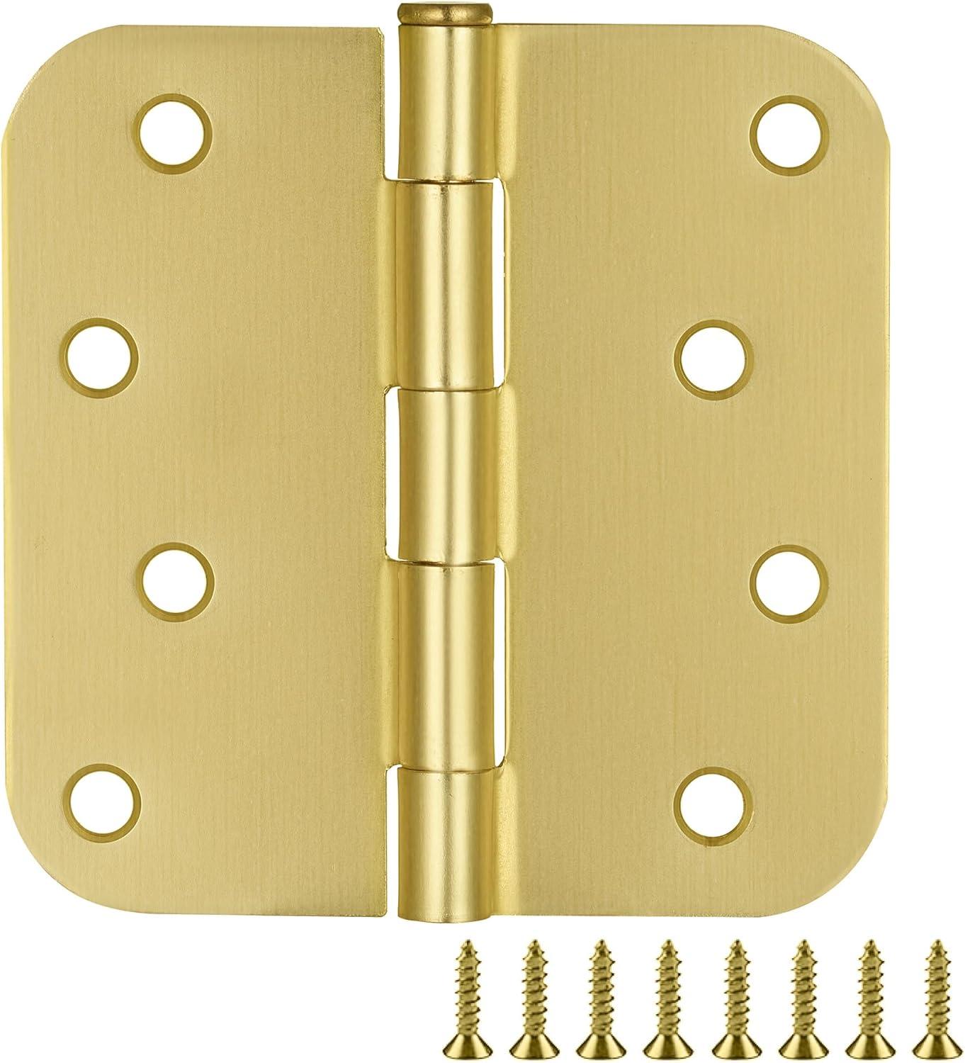 Door Hinge 4-Inch, 5/8-inch Radius, 3-Pack