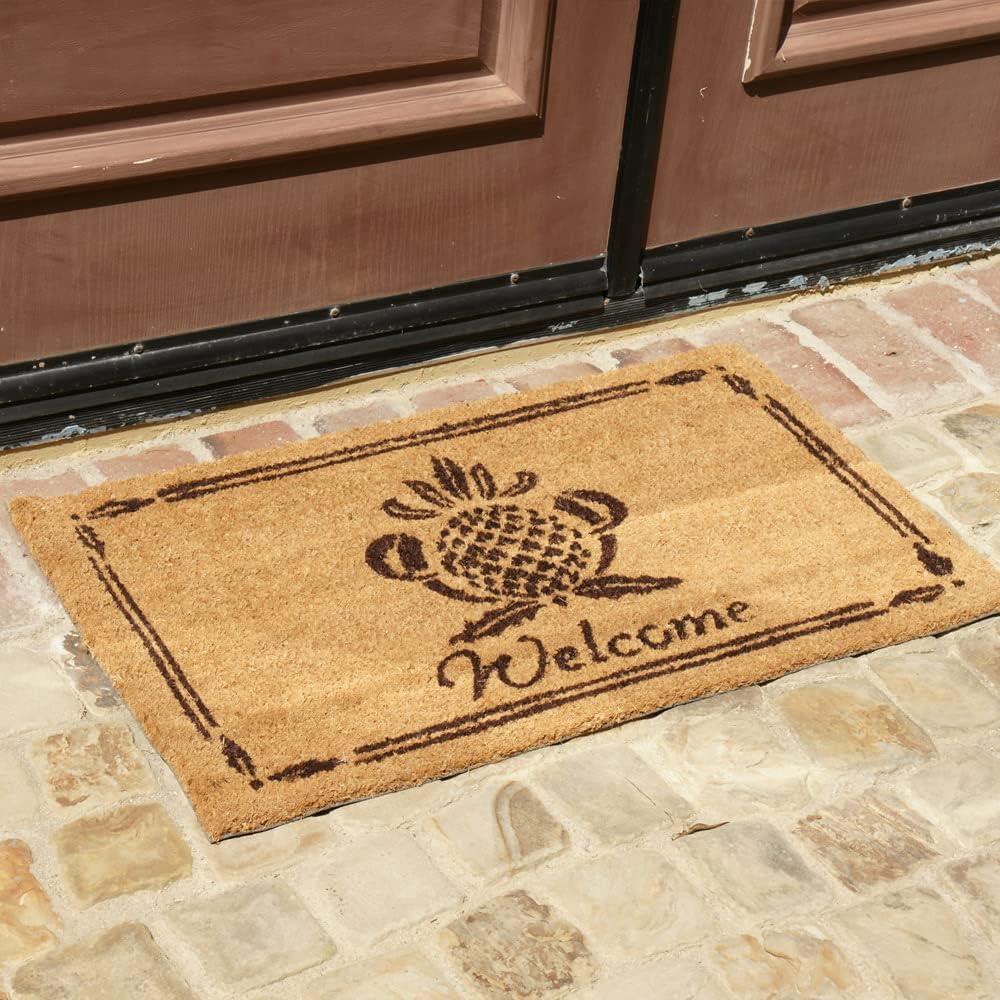 Rubber-Cal  "Pineapple Welcome Mat" Pineapple Doormat, 18 x 30-Inch