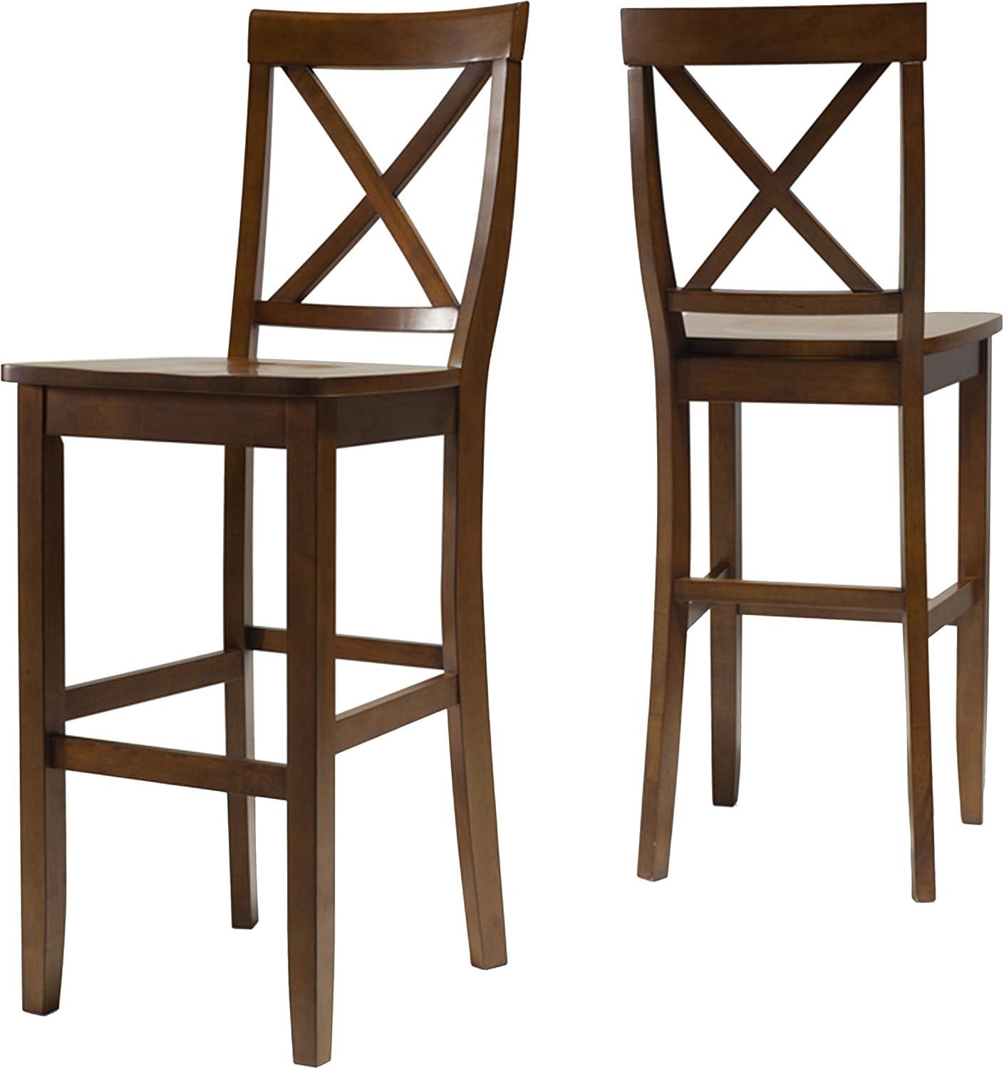 Set of 2 30" X-Back Barstools - Crosley