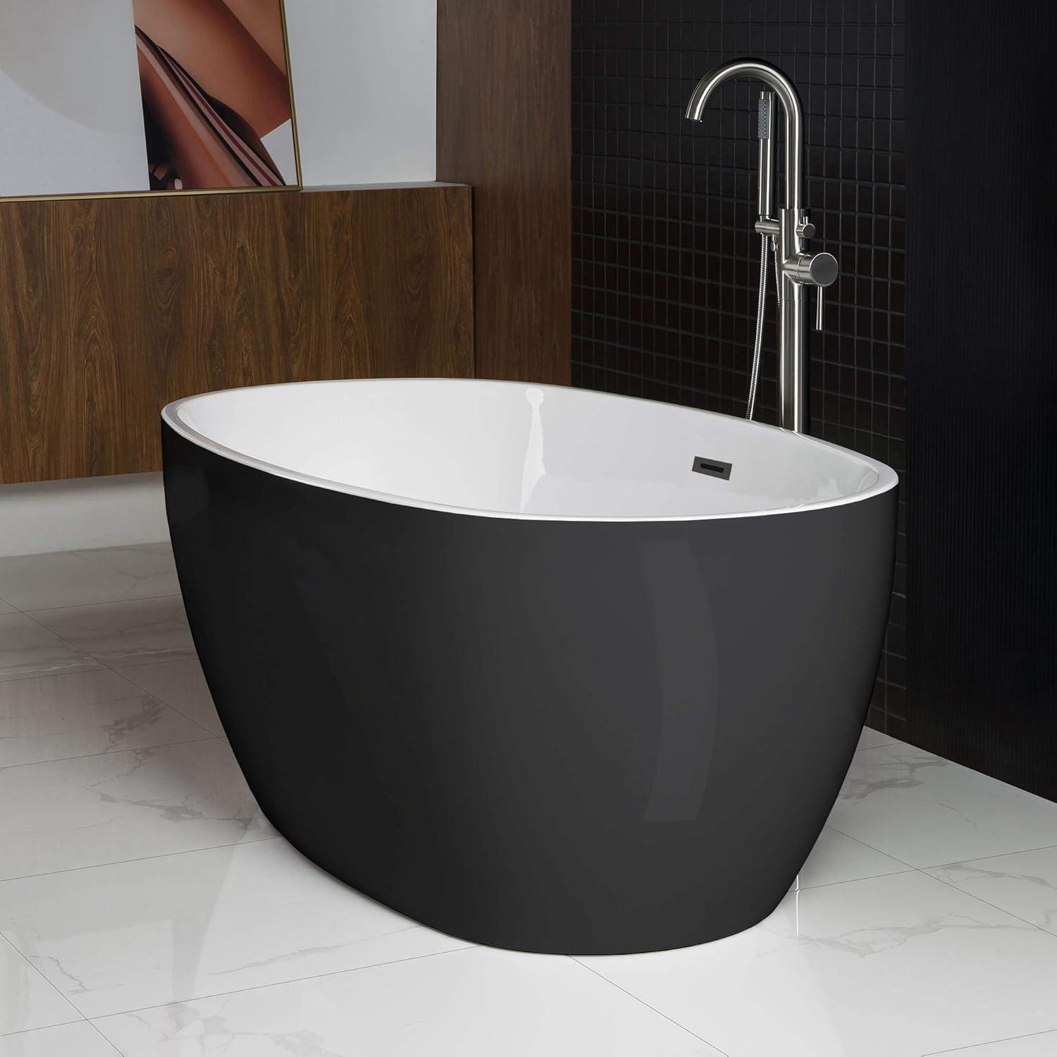 Ember 59'' x 31.5'' Freestanding Soaking Acrylic Bathtub