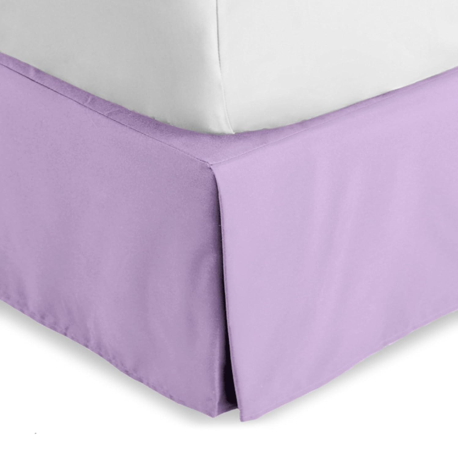 Bare Home Tailored 15" Pleated Bed Skirt