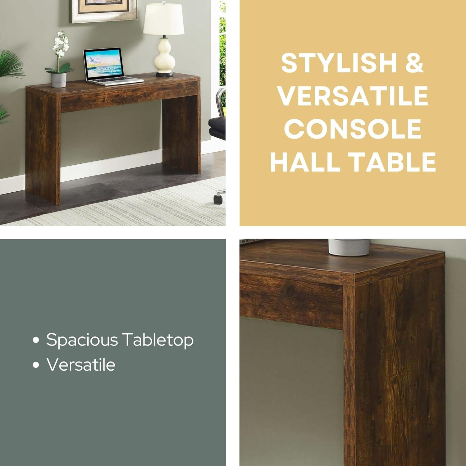 Convenience Concepts Northfield Hall Console Table/Desk, Barnwood