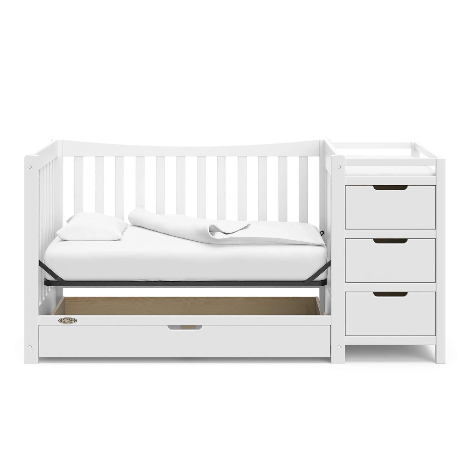 Graco Remi 4-in-1 Convertible Crib and Changer with Storage