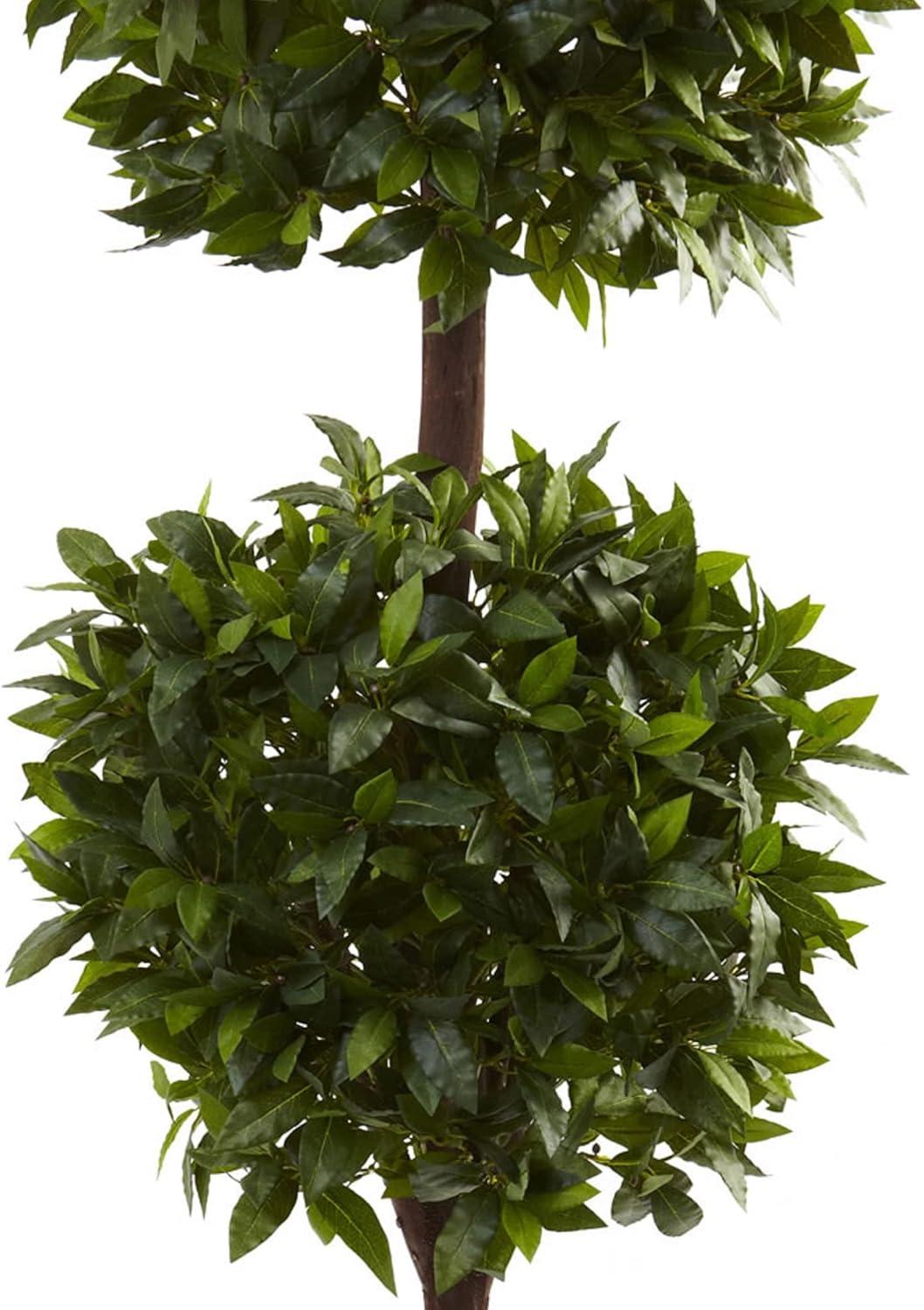 Nearly Natural 6-ft Sweet Bay Double Ball Topiary