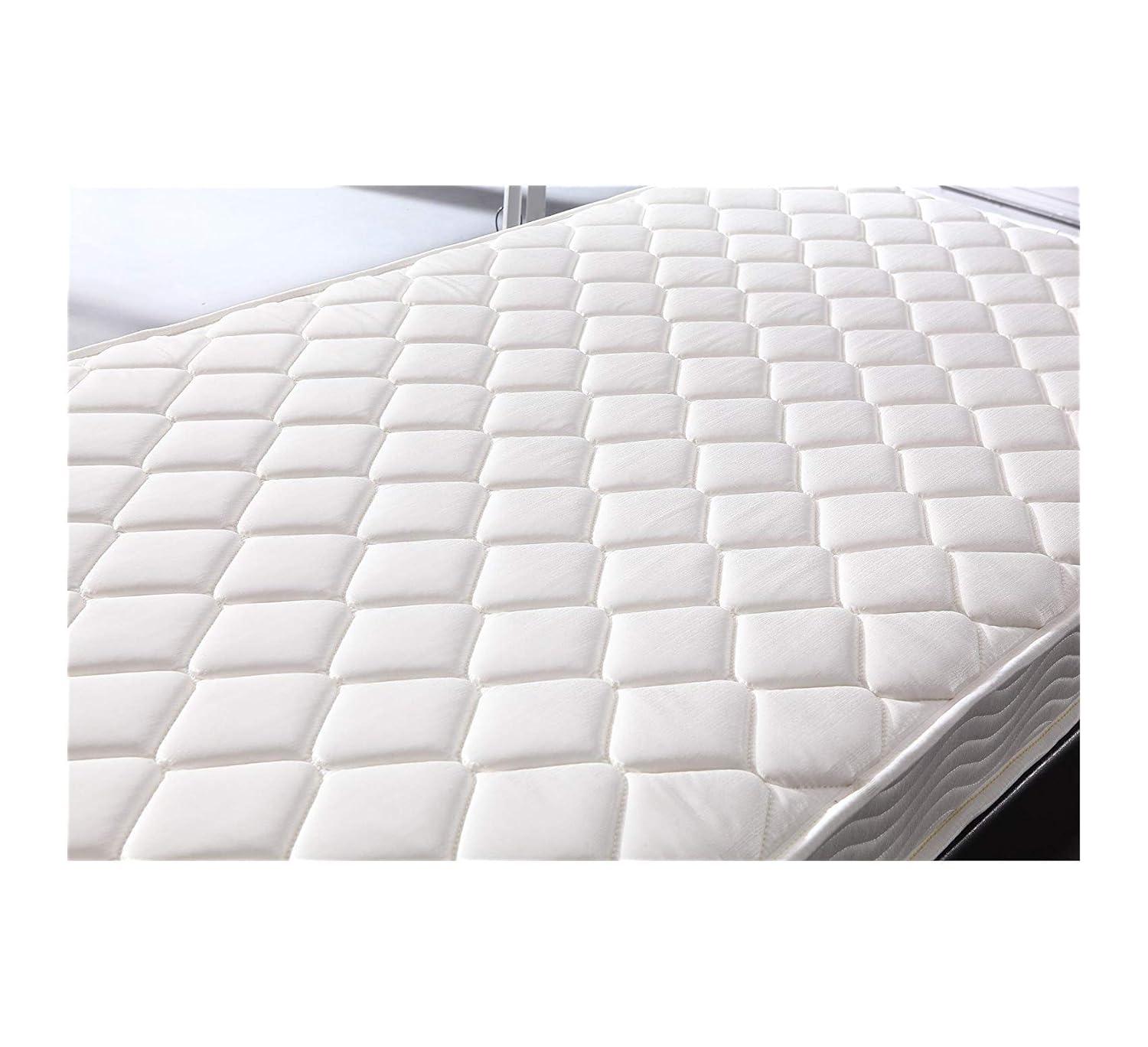 HomeLife 6-Inch Twin Size Mattress Gel Memory Foam – Firm - Tight Top, Pocketed Coils - Breathable Polyester Cover - Innerspring Support - White - Comfortable & Durable - Twin Mattress