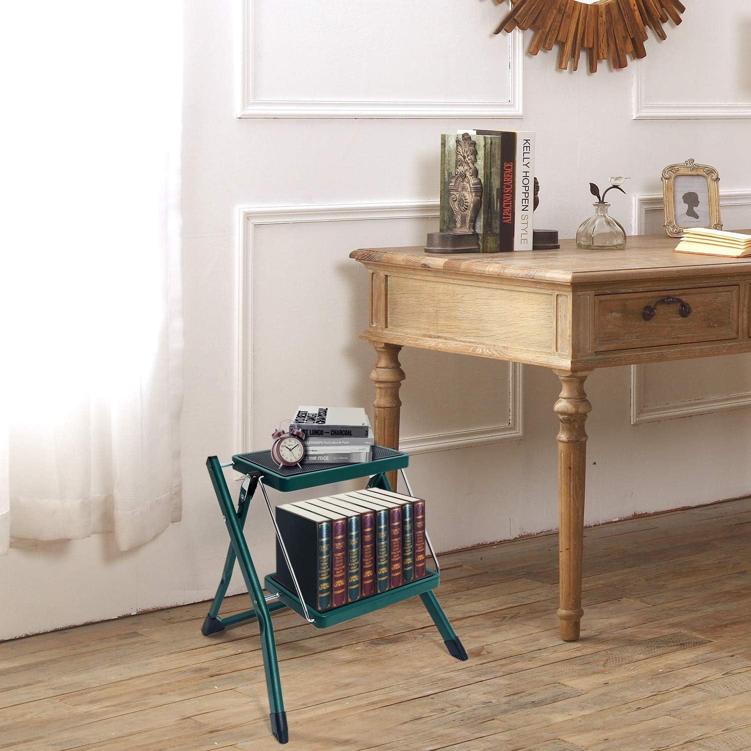 Delxo 3 - Step Steel Lightweight Folding Step Ladder