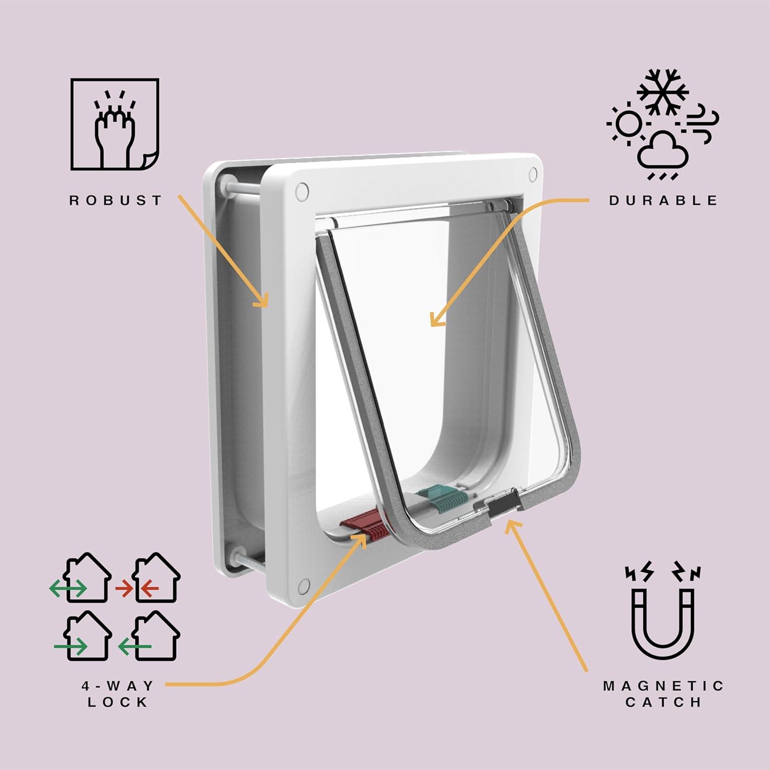 Hakuna Pets Hakuna Plastic Door Mounted Pet Door