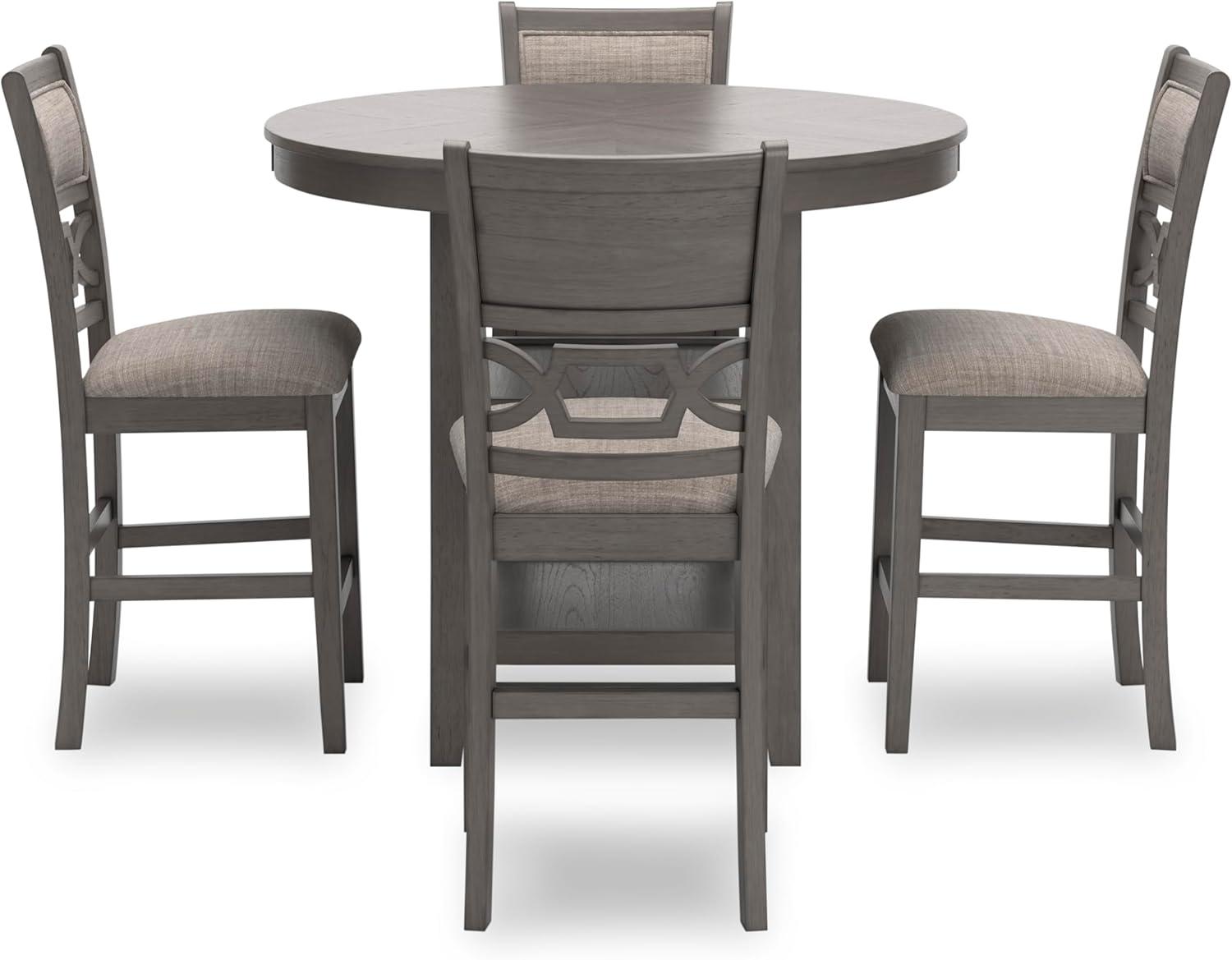 Ashley Furniture Wrenning Gray Counter Height Dining Table Set - Set of 5