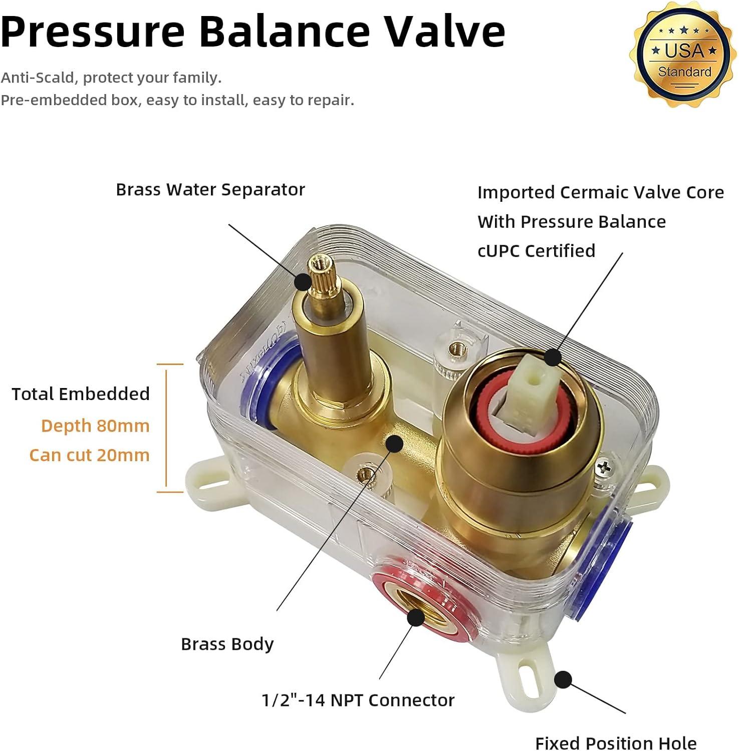 CENSTEEL All-In-One Kit with Rough in-Valve CLYHSY01