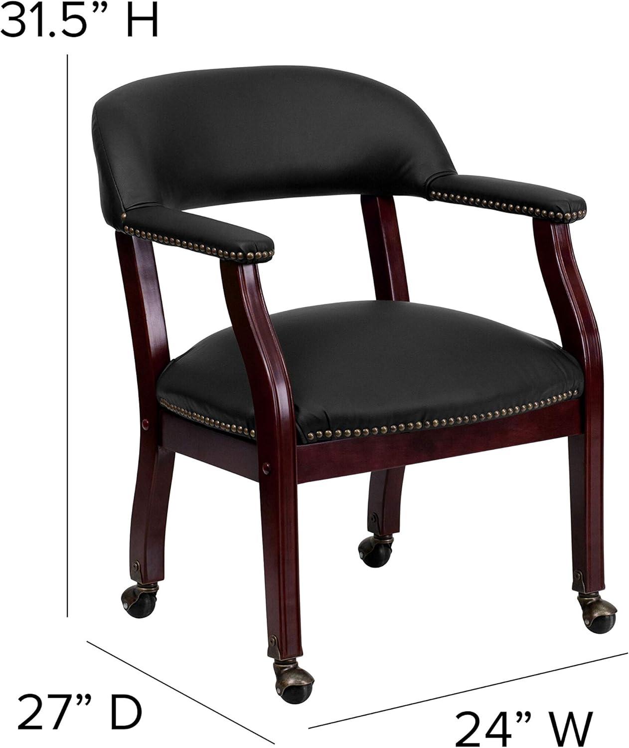 Paulson Conference Chair with Accent Nail Trim and Casters