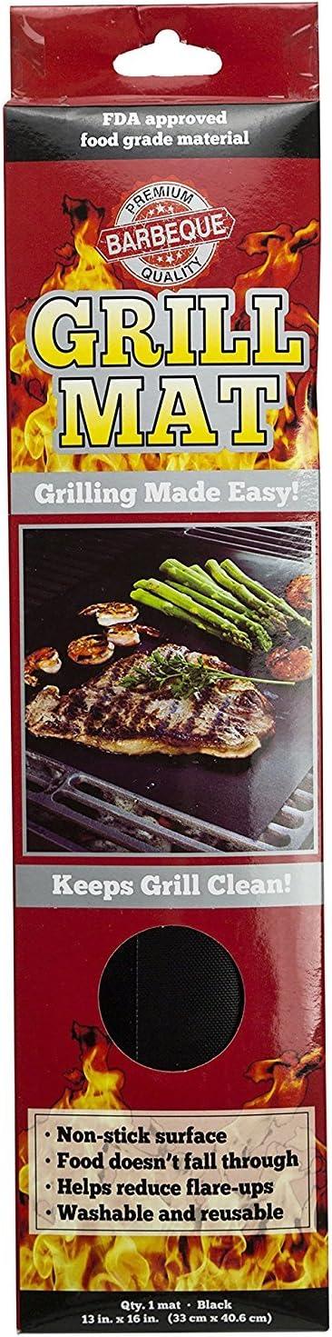 Large Black Non-Stick Heavy-Duty Grill Mat