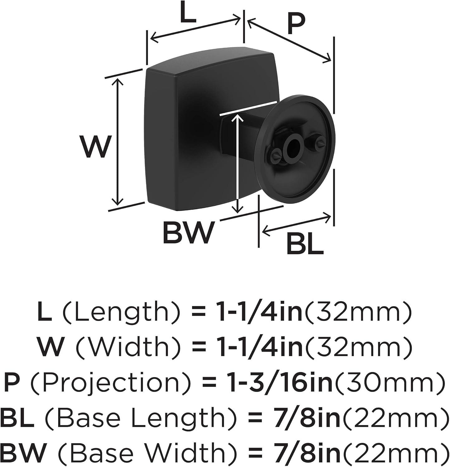 Amerock Everett Square Cabinet or Furniture Knob