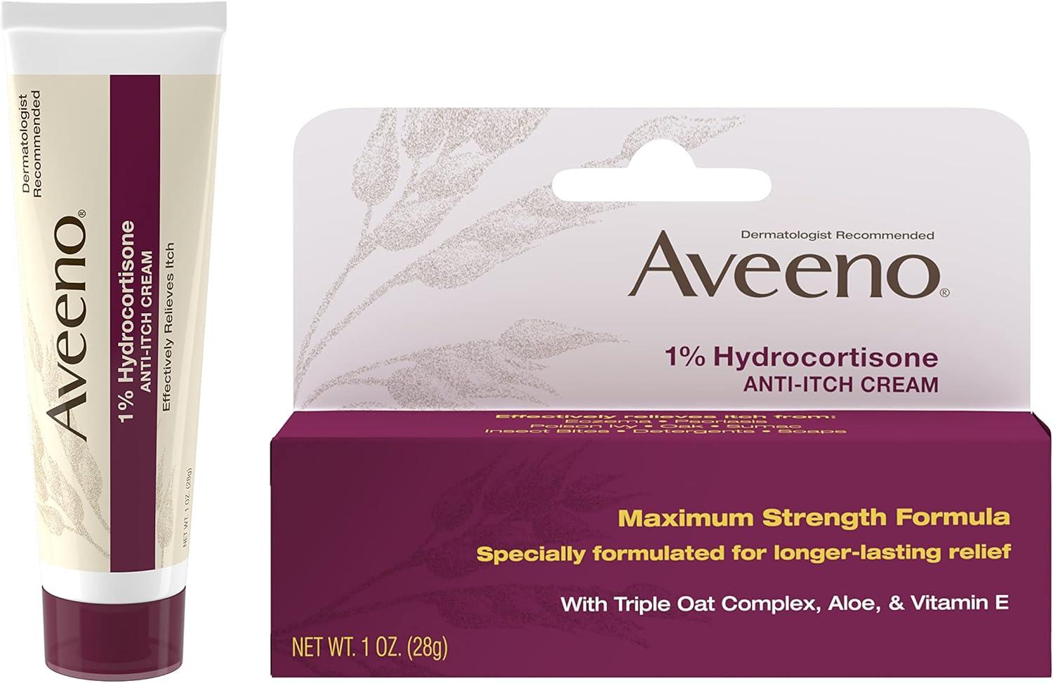 Aveeno Active Naturals Anti-itch Cream - 1oz