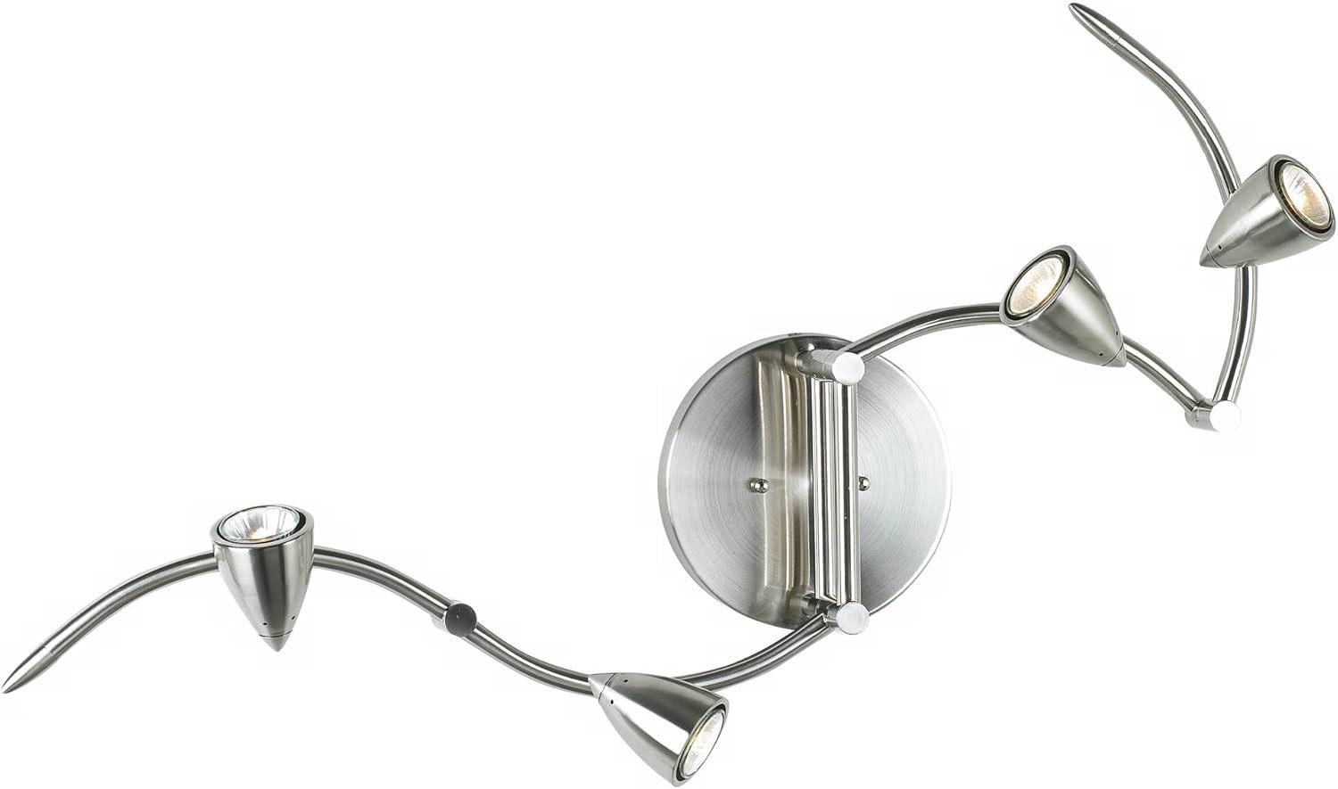 Axel 49'' Silver Brushed Nickel 4-Head LED Track Light