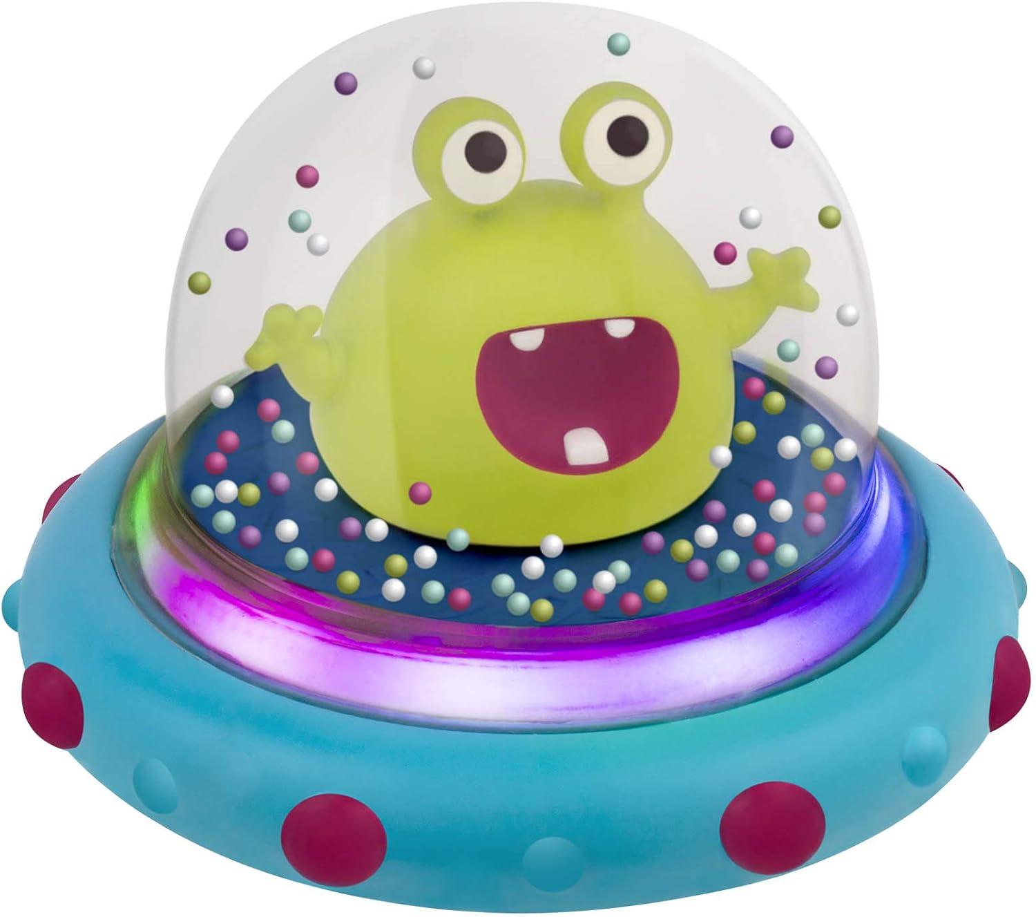 B. toys – Vehicle Bumper Space Car – Light – Up – Simple Remote Control Car for Toddlers with Alien Driver – Marky Mars – 12+ Months