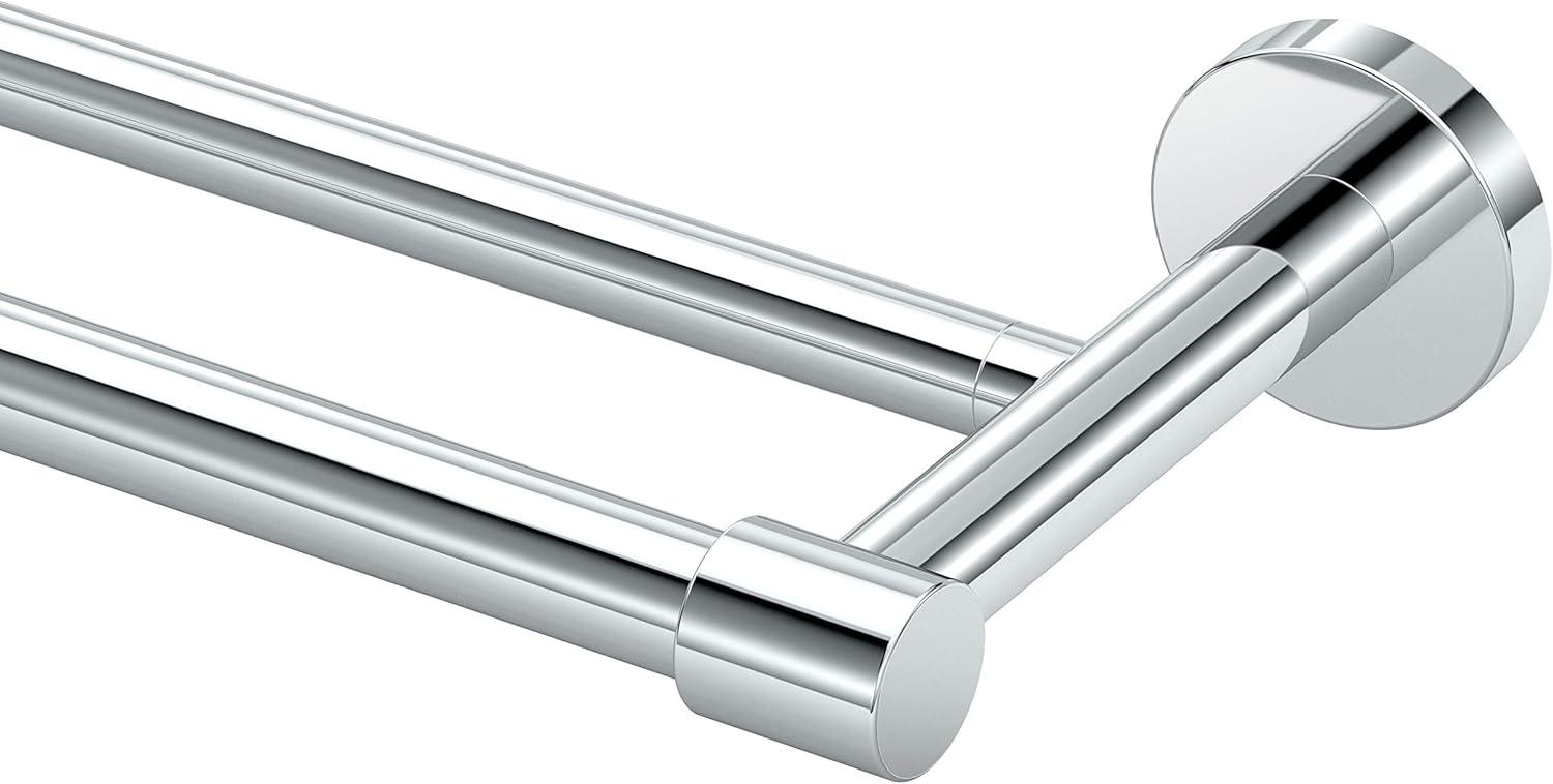 Reveal 24" Wall Mounted Double Towel Bar | Towel Rack with 2 Bars for Bathroom