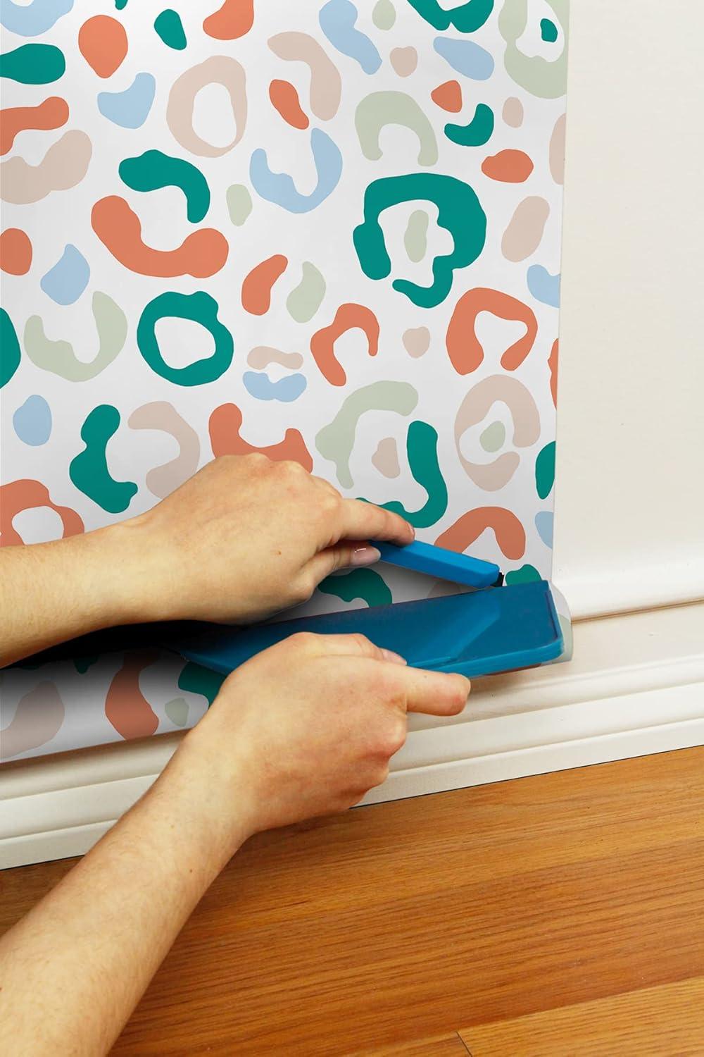 Aelfie Multi Warm Leopard Spots Peel & Stick Wallpaper