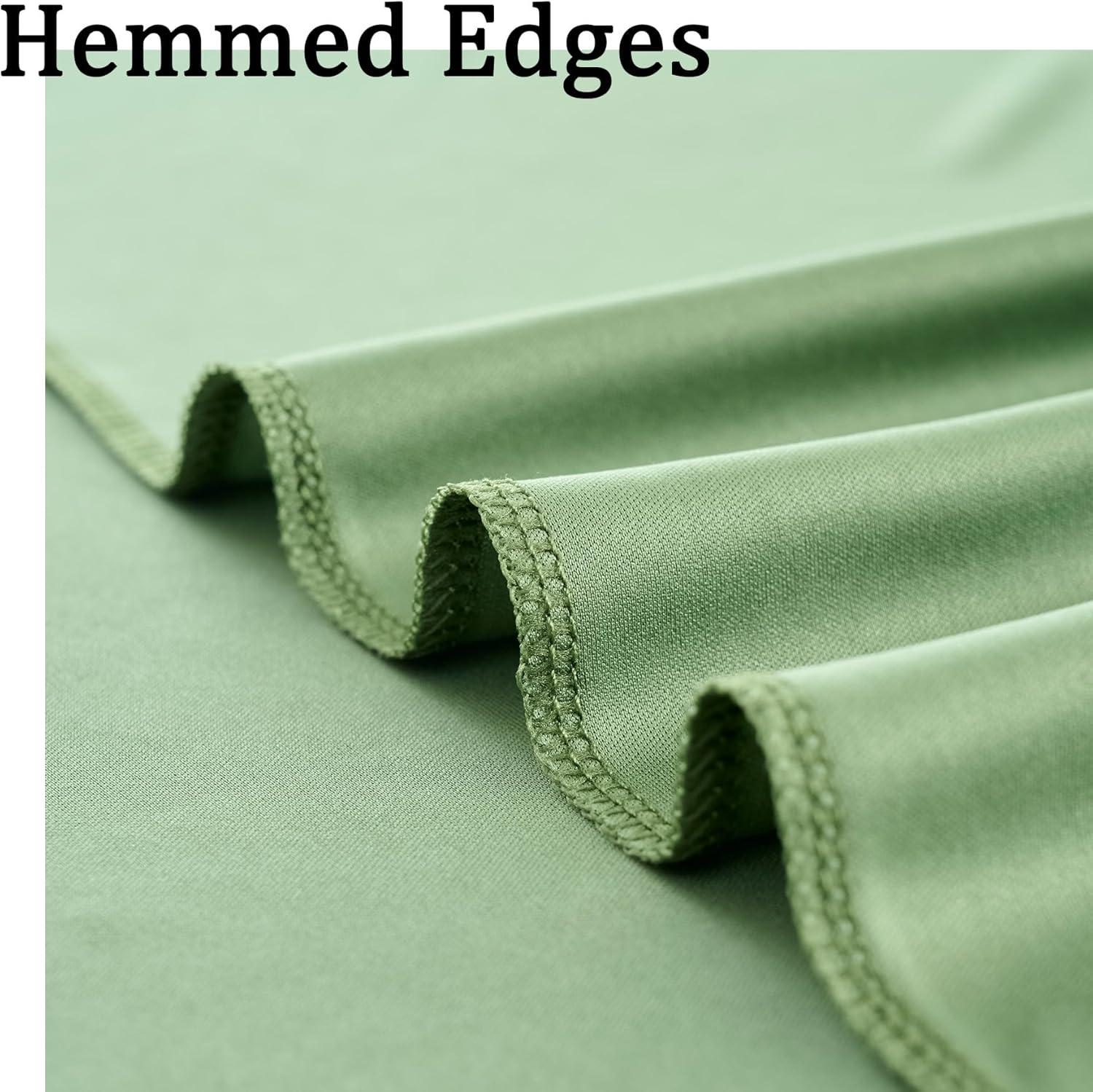 10x8ft Wrinkle Free Sage Green Backdrop Curtains for Parties, Polyester Photo Backdrop Drapes for Wedding Birthday Party Photography Background Curtains Decoration