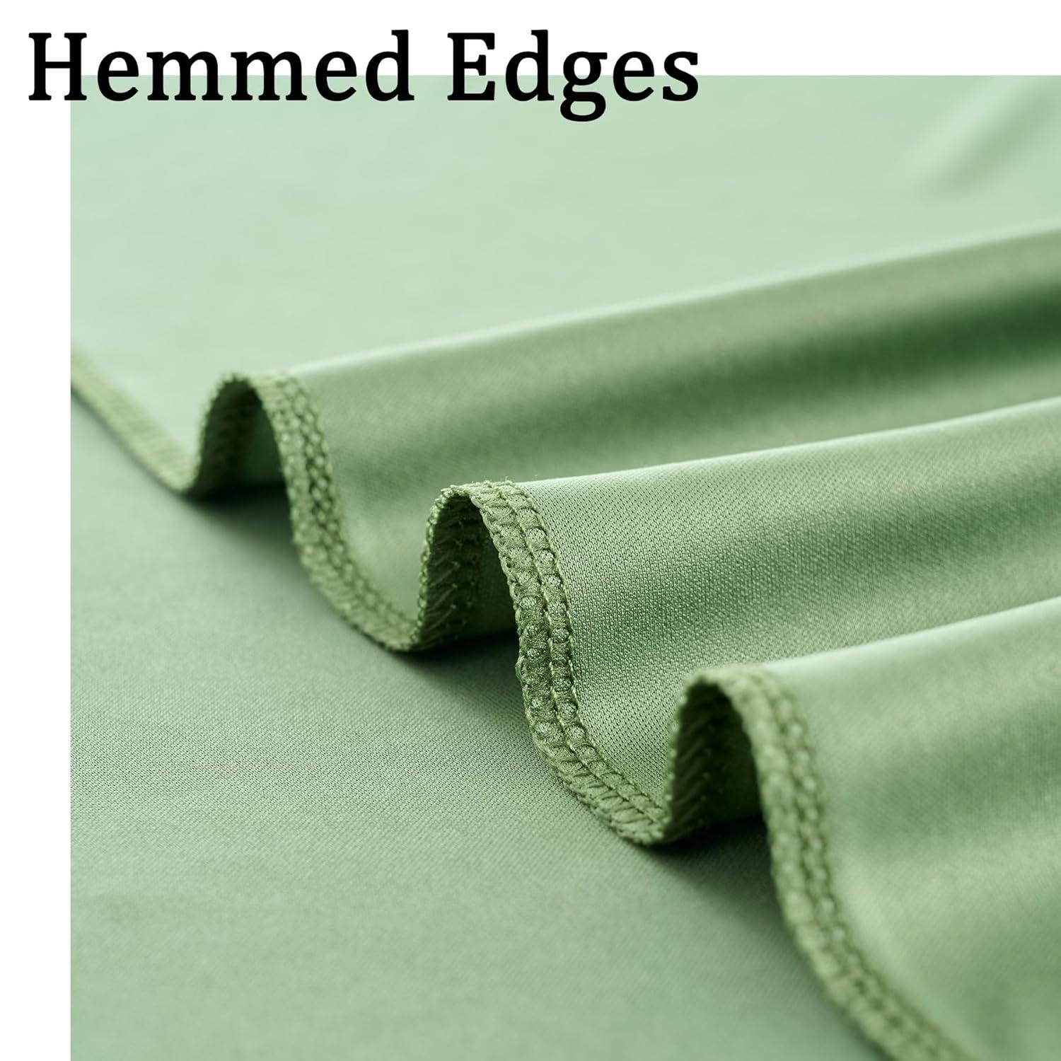 10x8ft Wrinkle Free Sage Green Backdrop Curtains for Parties, Polyester Photo Backdrop Drapes for Wedding Birthday Party Photography Background Curtains Decoration