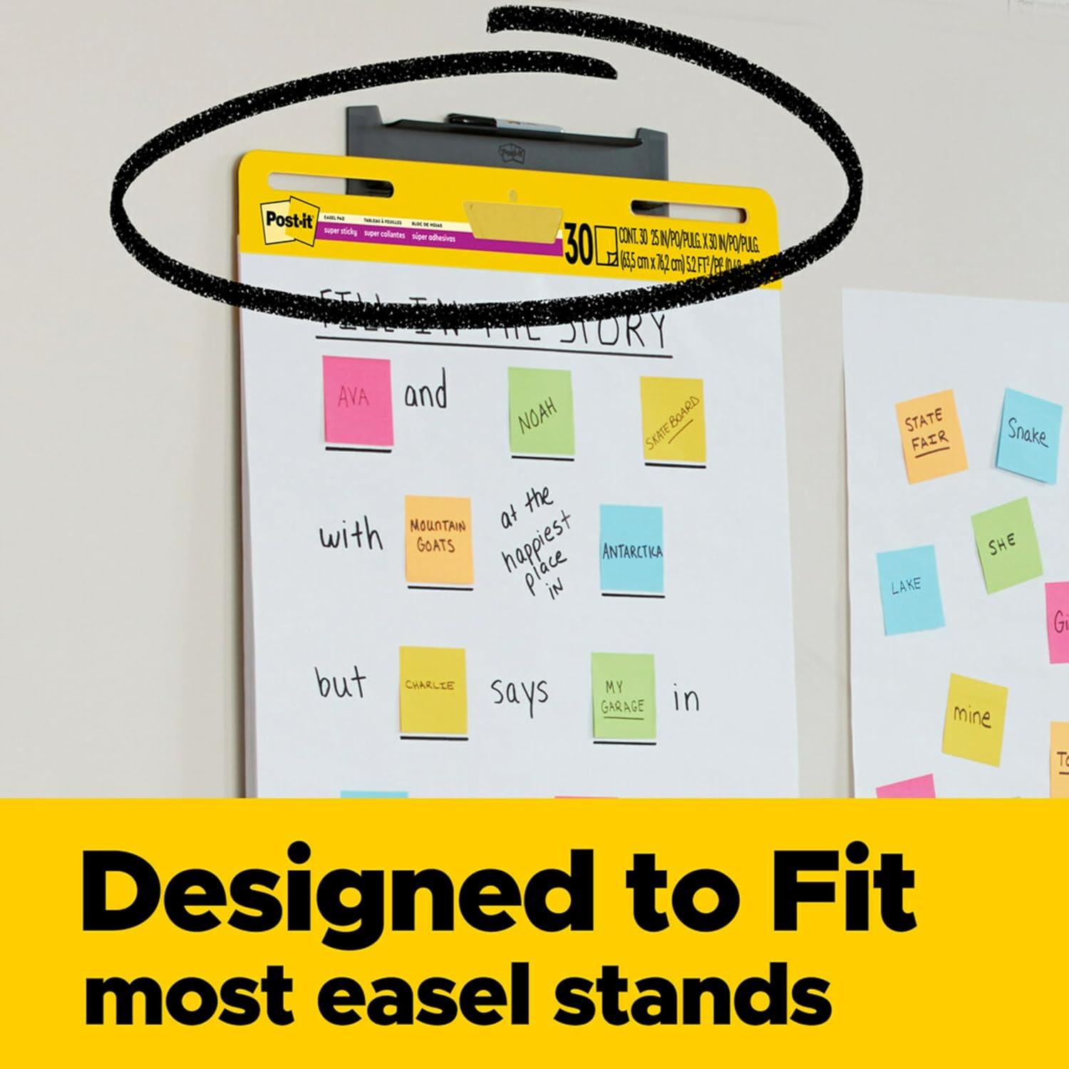 Post-it® Easel Pad 566B-2PK, 20 in x 23 in (50.8 cm x 58.4 cm), 2 Packs per case