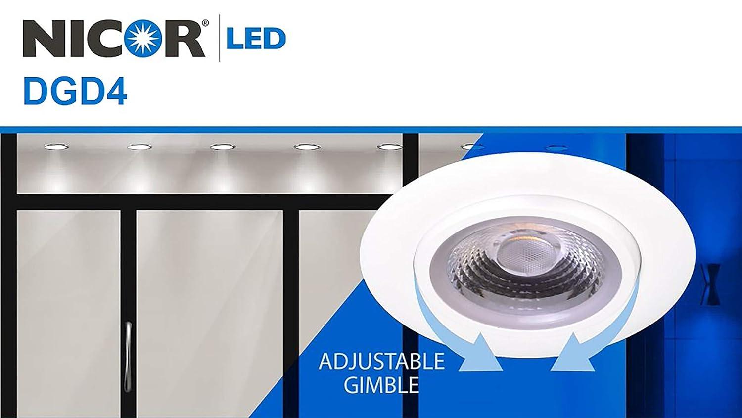 NICOR Lighting Dimmable Circle Flush Mount