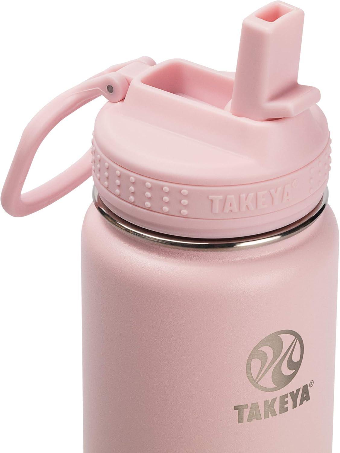 Takeya Actives Insulated Water Bottle With Straw Lid™, 22 Oz, Blush