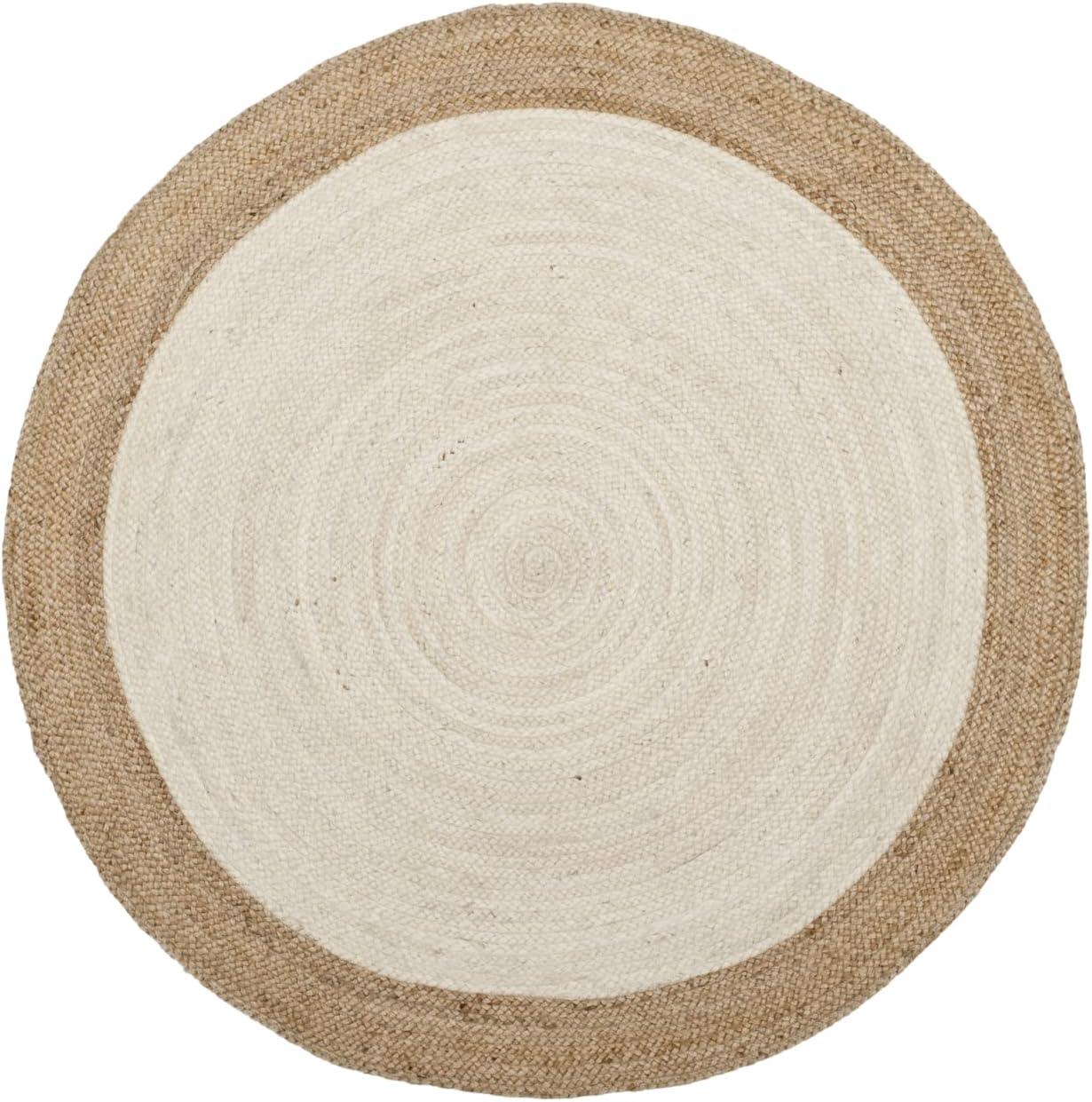 Natural Fiber NF801 Hand Woven Area Rug - Ivory/Natural - 4'x6' Oval - Safavieh.
