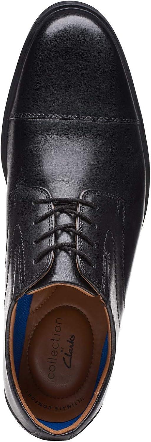 Whiddon Cap Men's Black Genuine Leather Lace-up Oxfords